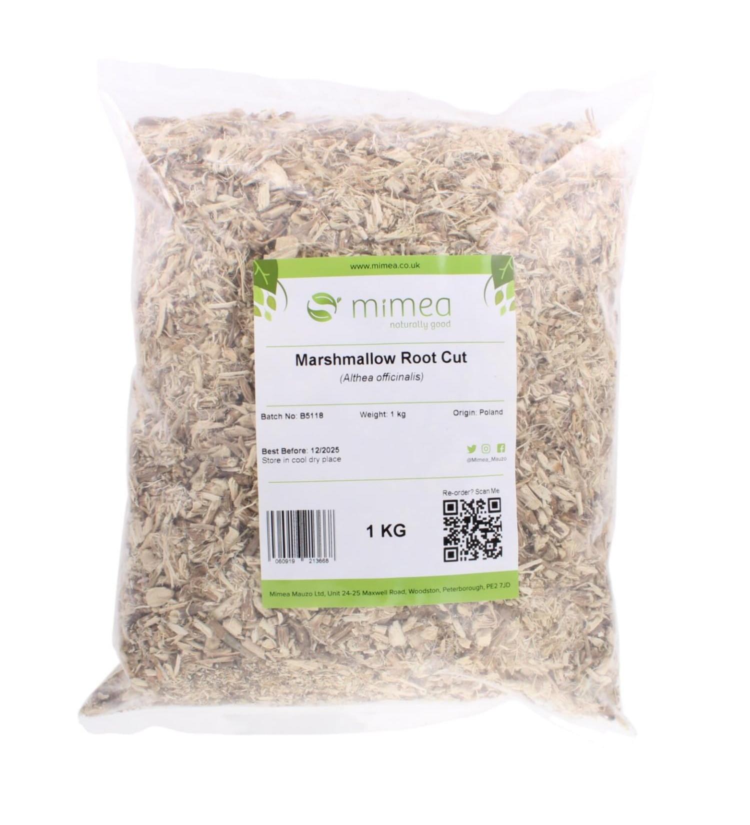 Mimea Marshmallow Root Cut | 1kg | Quality Ingredients | Herbal Remedy | Natural | No Additives | Tea Infusion - Buy Online on SooperMarket.com