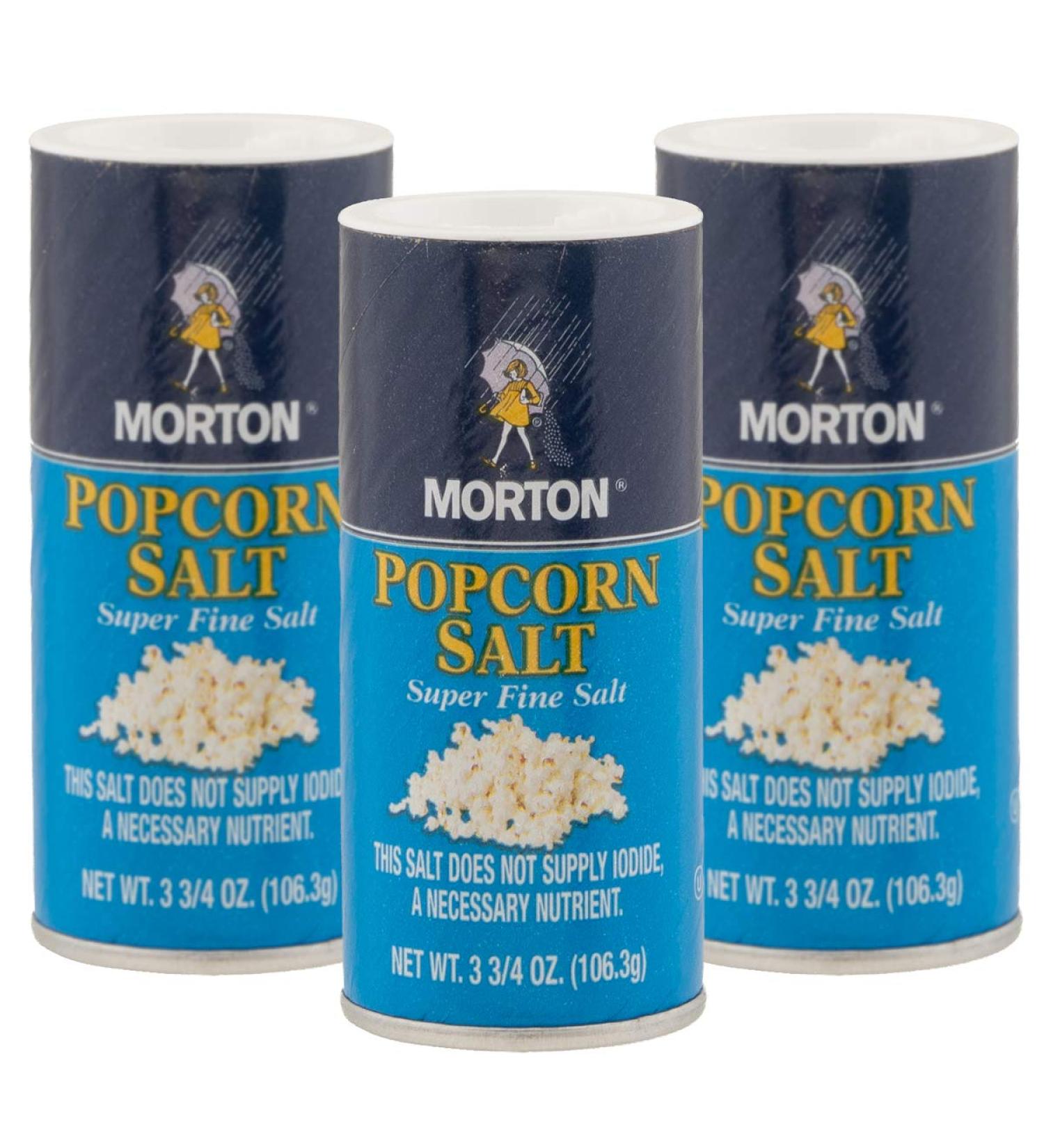 Morton Popcorn Salt Shaker Seasoning 3.75oz (Pack of 3) - Perfect for Movie Nights! - Buy Online on SooperMarket.com