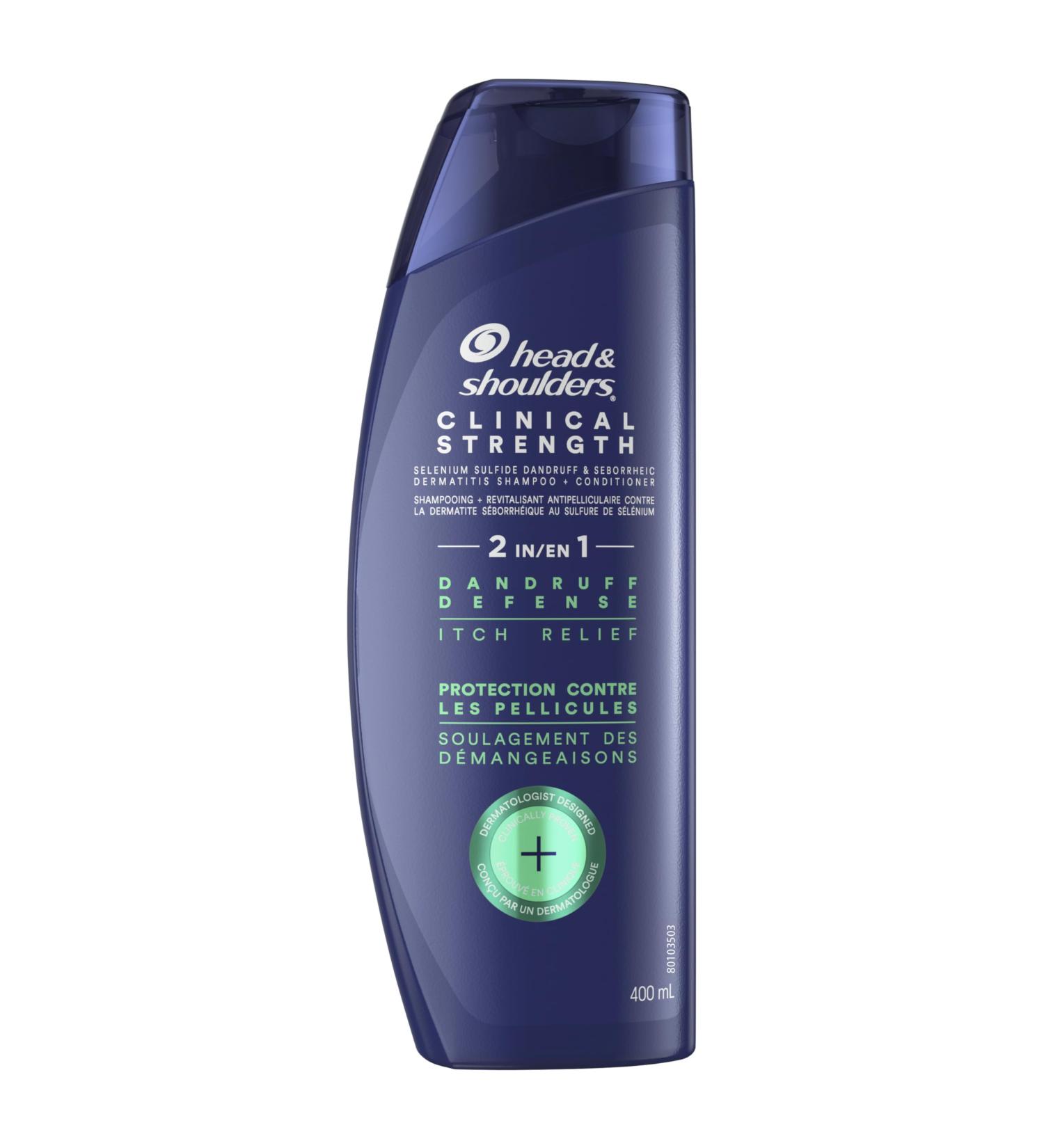 Head & Shoulders 2-in-1 Shampoo & Conditioner Clinical Strength Dandruff Defense Intensive Itch Relief 400 mL - Buy Online on SooperMarket.com