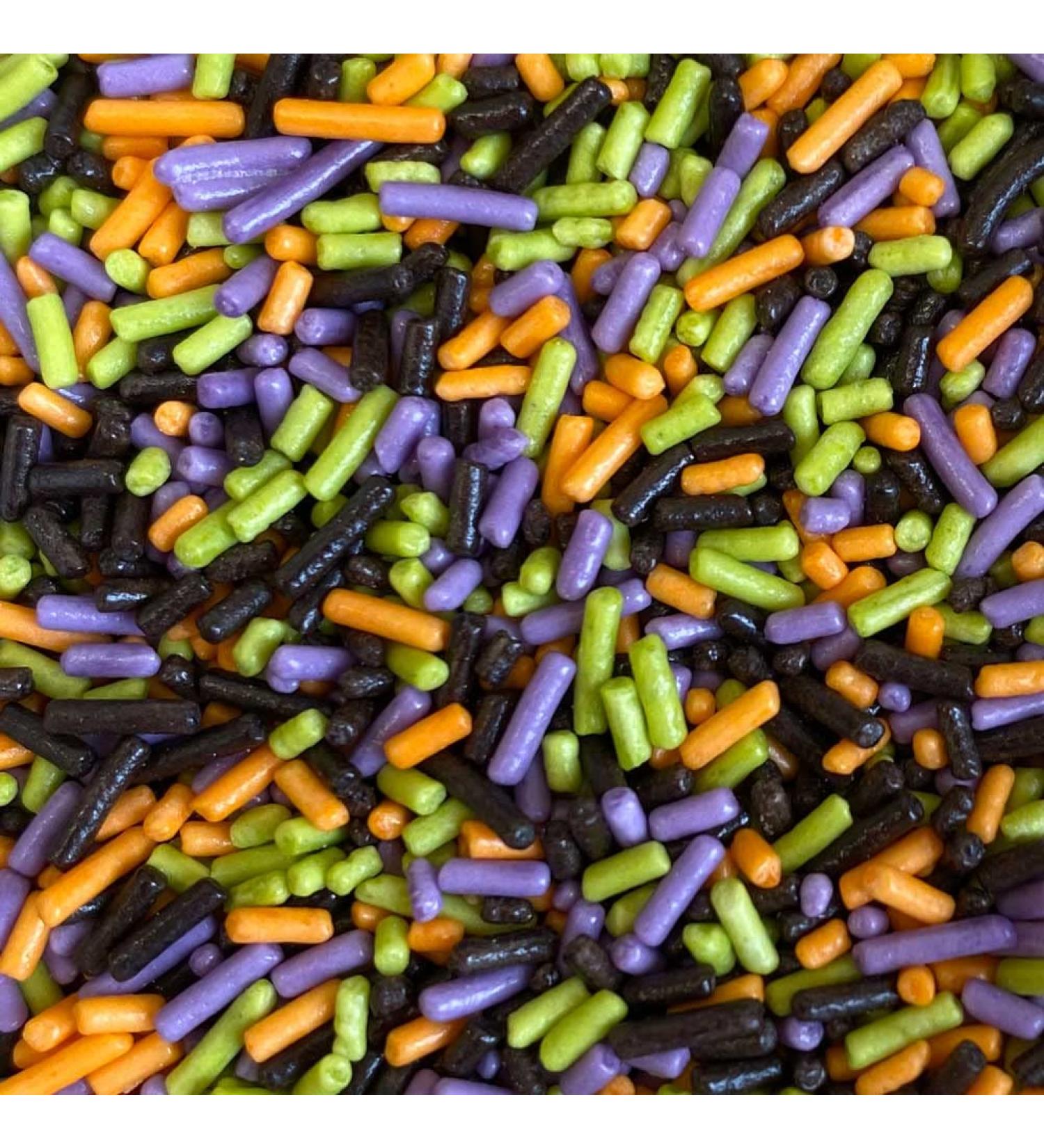 A Pinch Of - Strands - Halloween Mix Cake Topper Sprinkles - Edible Matt Cupcake Decorations - Party Sprinkles Ideal For Halloween Themed Cakes And Bakes - Buy Online on SooperMarket.com