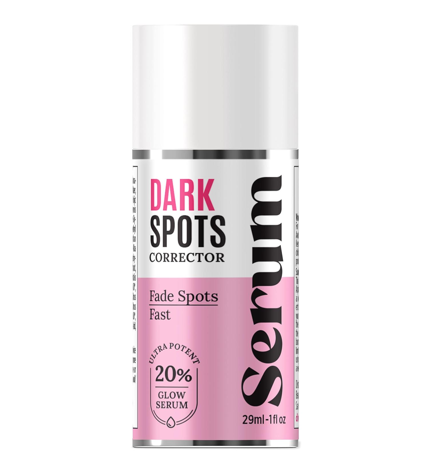 Dark Spot Corrector Serum - Remove Stubborn Dark Spots with Kojic Acid & Alpha Arbutin | Brightening Discoloration Remover for Face - Buy Online on SooperMarket.com