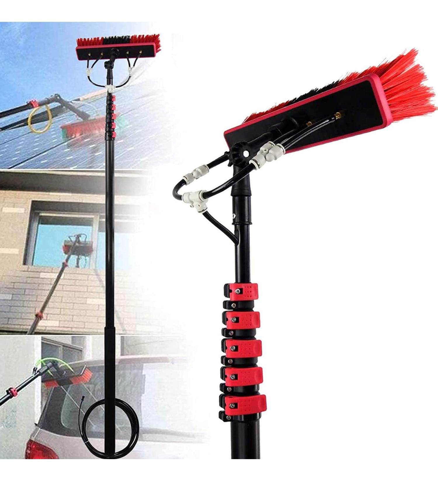 Window Clean Water Fed Pole Kit 55cm Brush Washing Equipment Telescopic Extension Pole Cleaning Kit for Window Cleaning Photovoltaic Panel Cleaning Trucks 35cm Brush Head 7M/24FT - Buy Online on SooperMarket.com