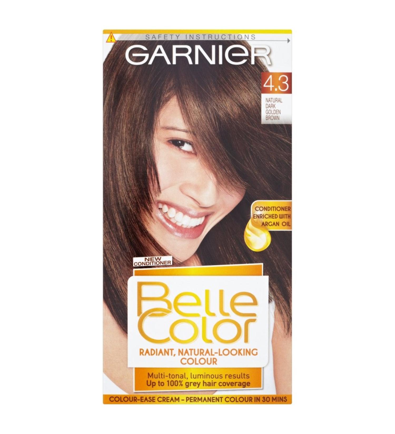 Belle Color 4.3 Natural Dark Golden Brown Permanent Hair Dye - Buy Online on SooperMarket.com