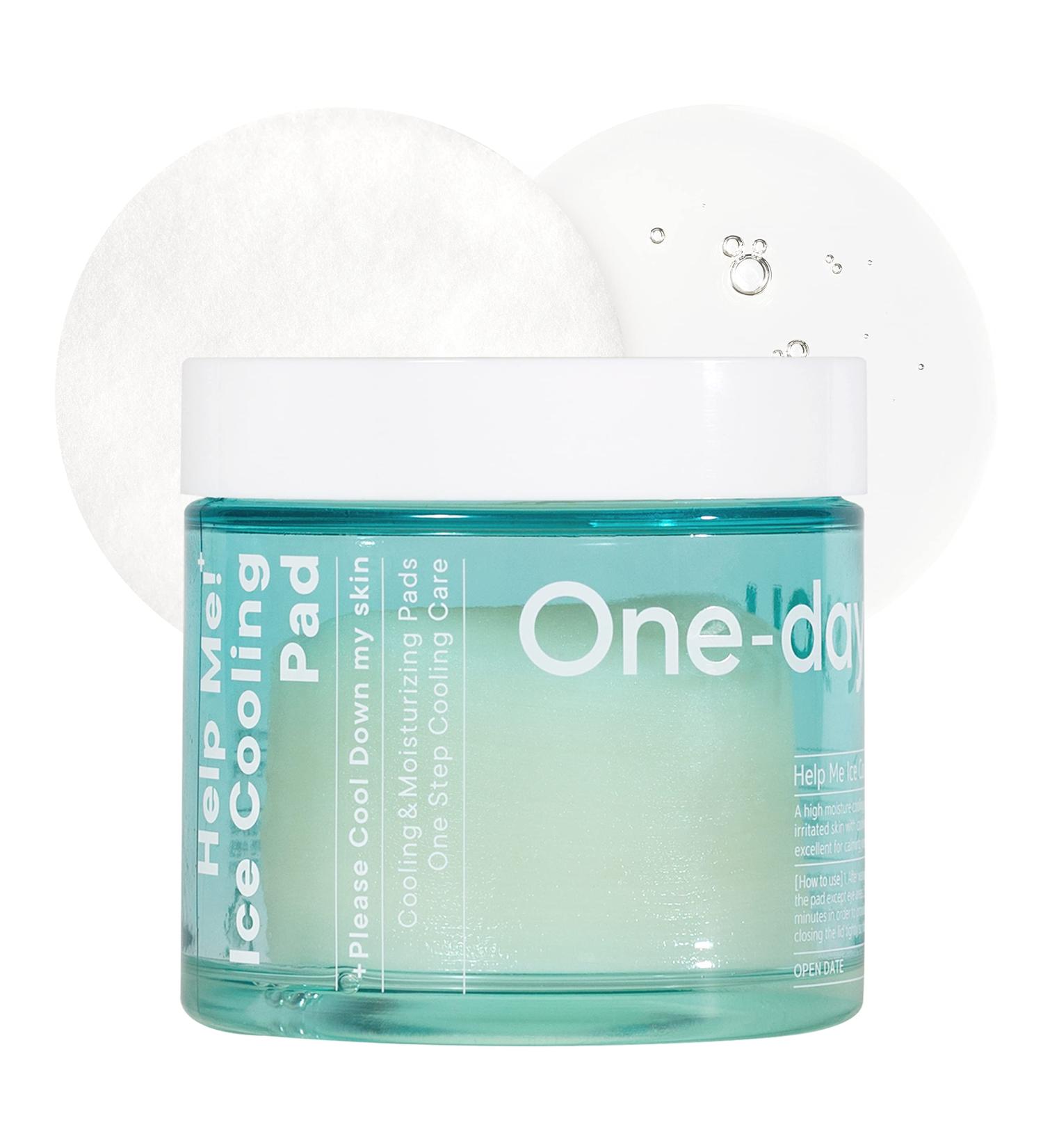 One-Day's Help Me Ice Cooling Pad (80 Pads) - Exfoliating and Hydrating After-Sun Care - Buy Online on SooperMarket.com