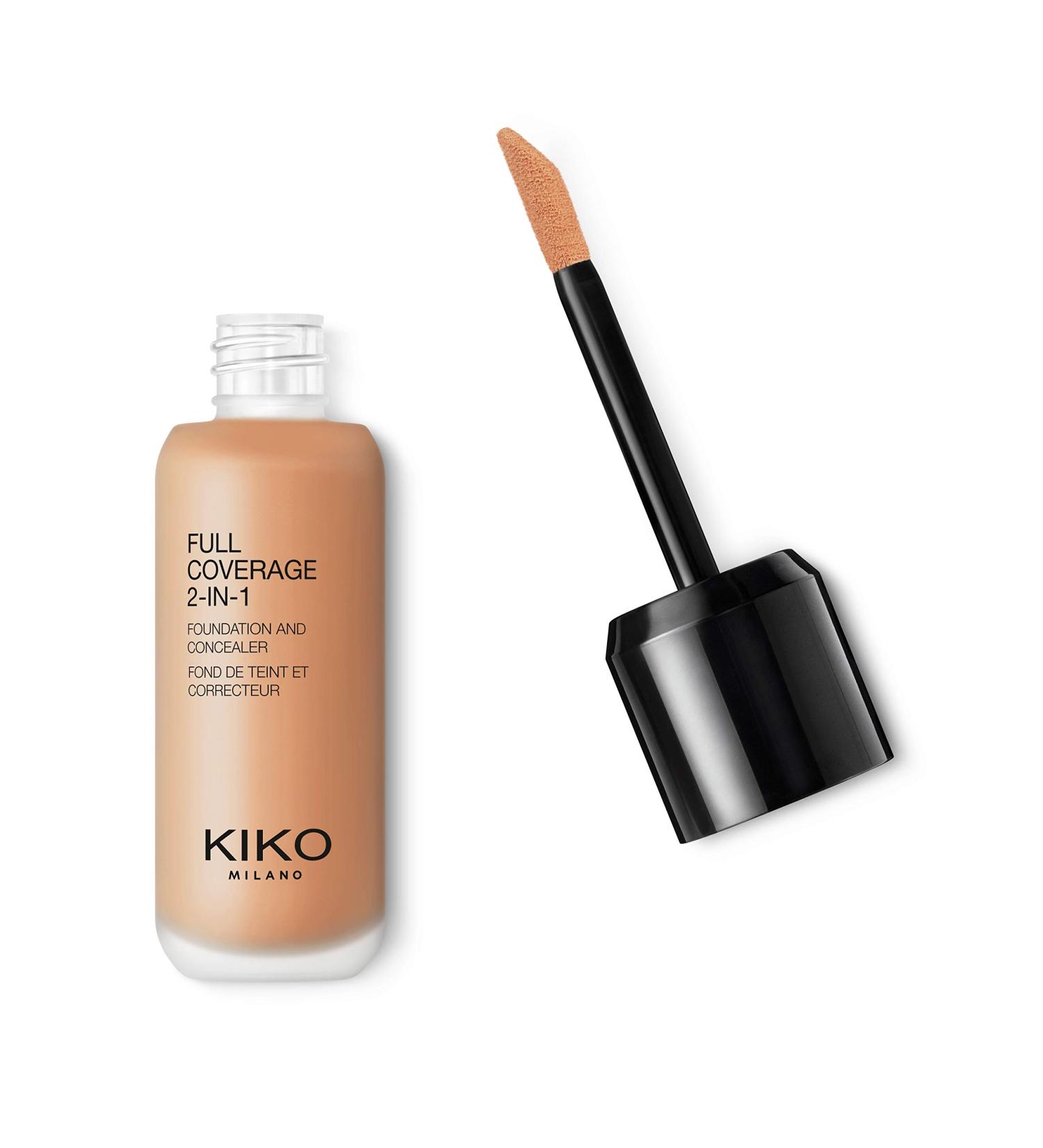 KIKO Milano Full Coverage 2-In-1 Foundation & Concealer 11 - N 60 | 2 in 1 foundation and concealer superior coverage Neutral 60