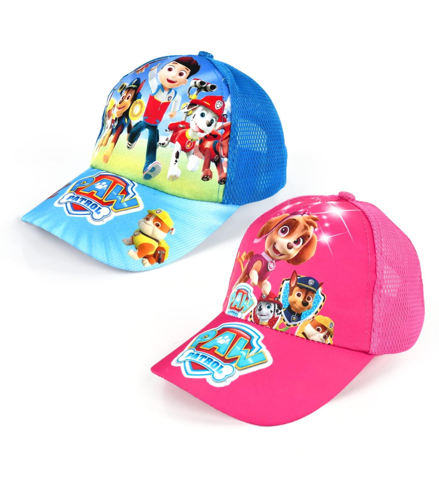 Shop Adjustable 2PC Kinder Baseball Caps for Kids - Dog Patrol Sun Protection - Buy Online on SooperMarket.com