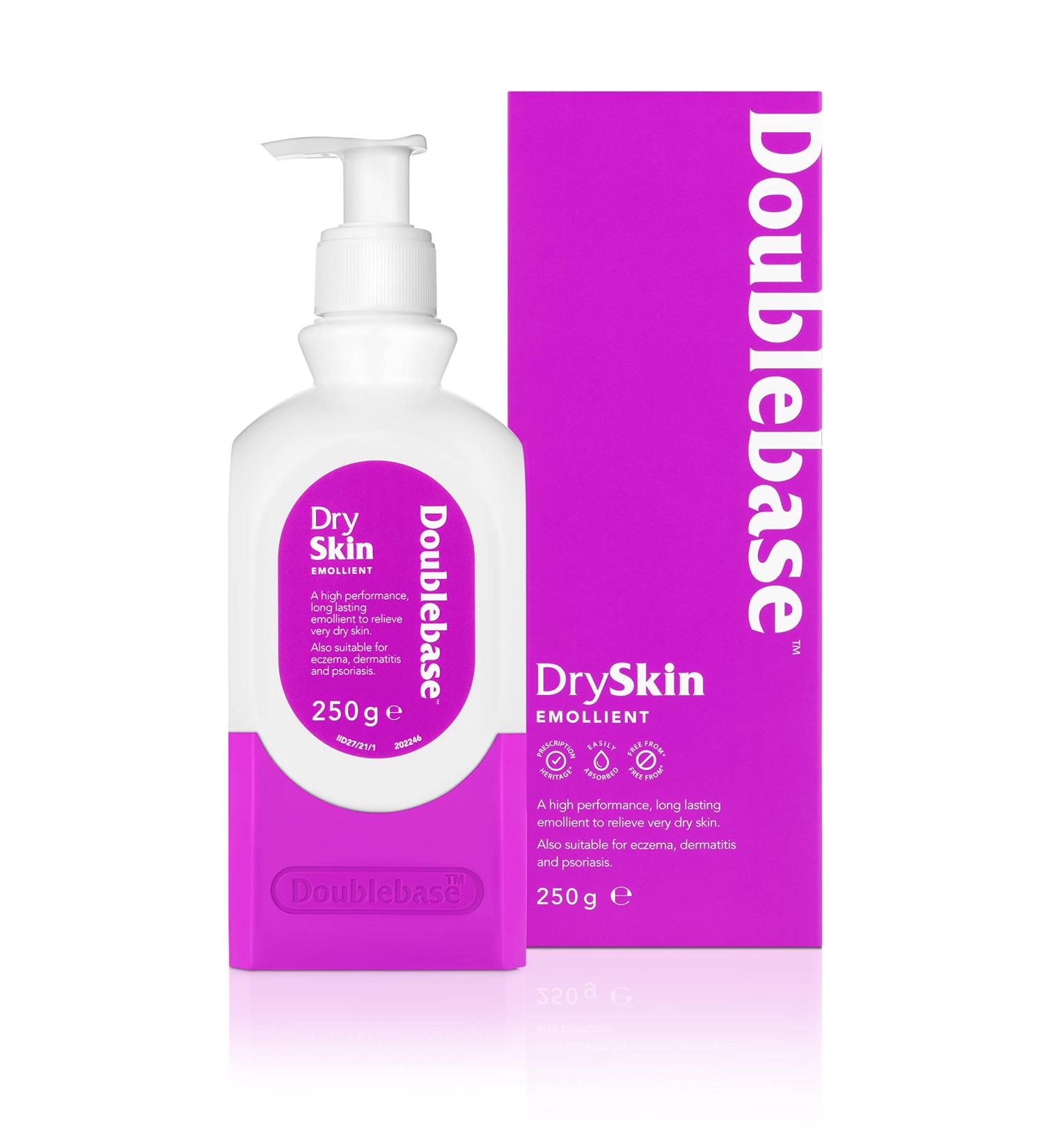 Doublebase Dry Skin Emollient: Clinically Proven Moisturiser for Eczema, Psoriasis, and Dermatitis Treatment - 250g Pump Pack - Buy Online on SooperMarket.com