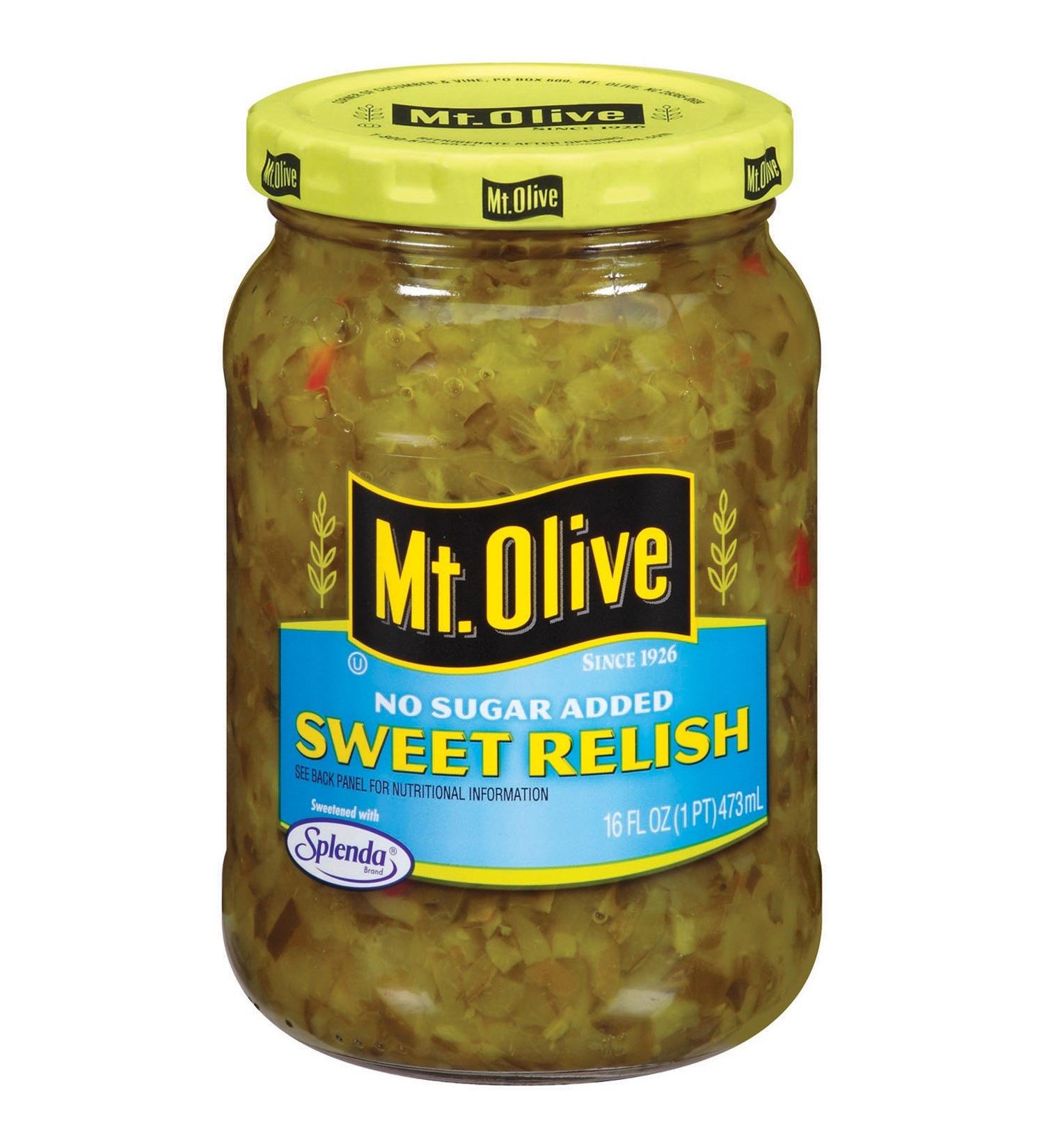 Mt. Olive No Sugar Added Sweet Relish 16 Oz
