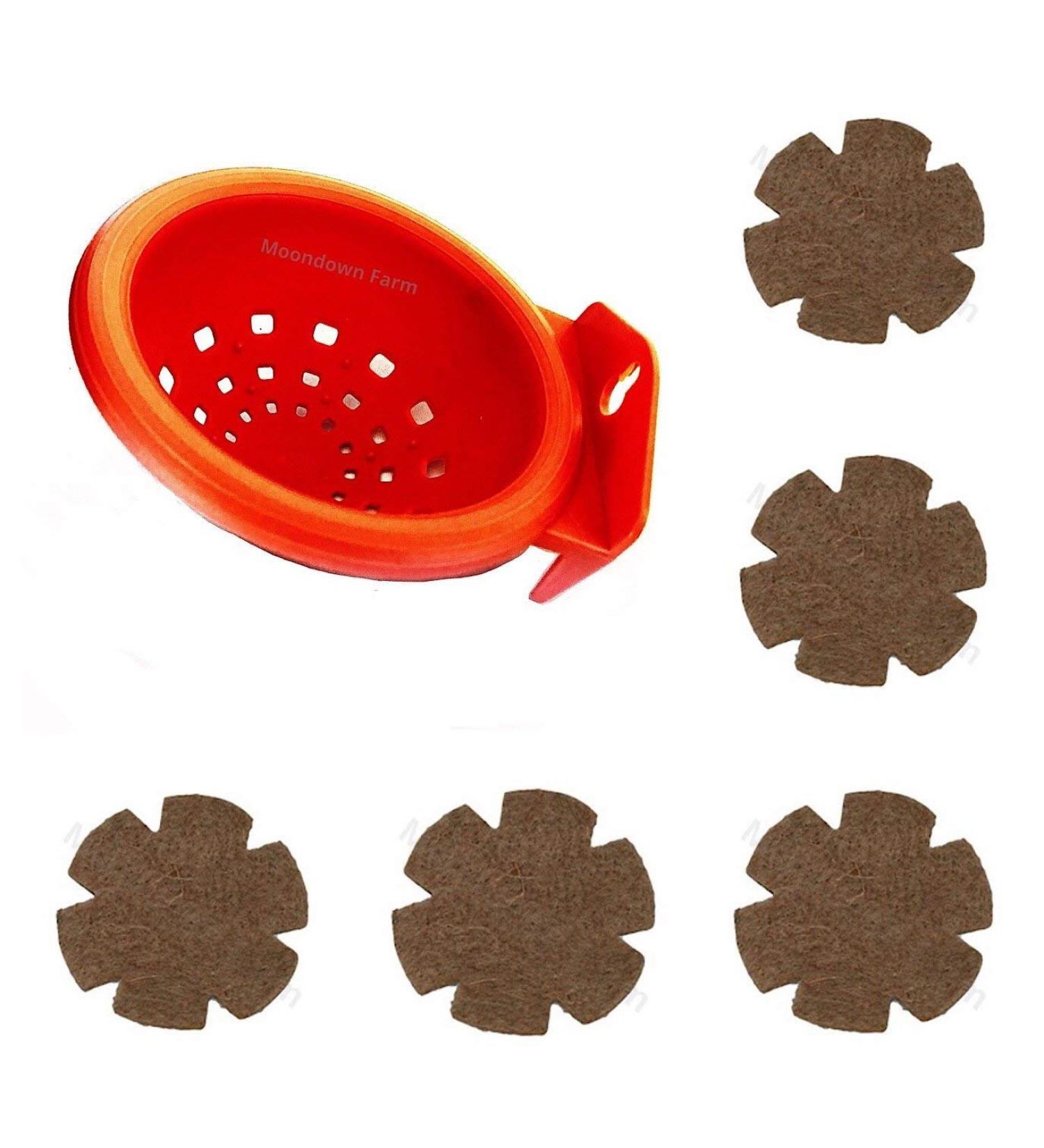 Moondown Farm Canary Bird Nest Pans and Jute Liners 5 PACK