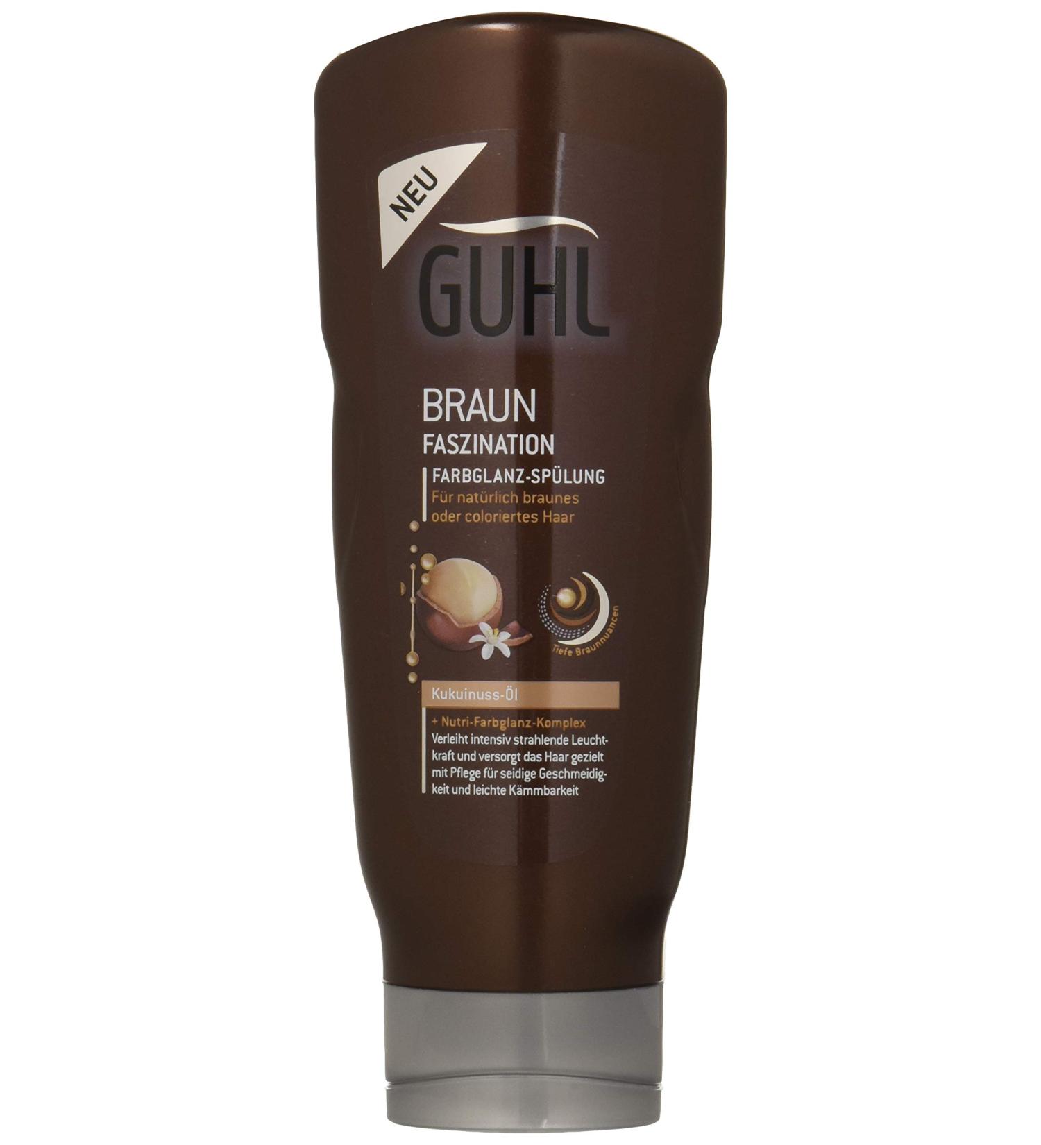 Guhl Fascination Brown Balance Rinse & Conditioner - 2x200ml with Kukuinuss Oil for Naturally Brown & Colored Hair - Best Hair Care for International Shipping - Buy Online on SooperMarket.com