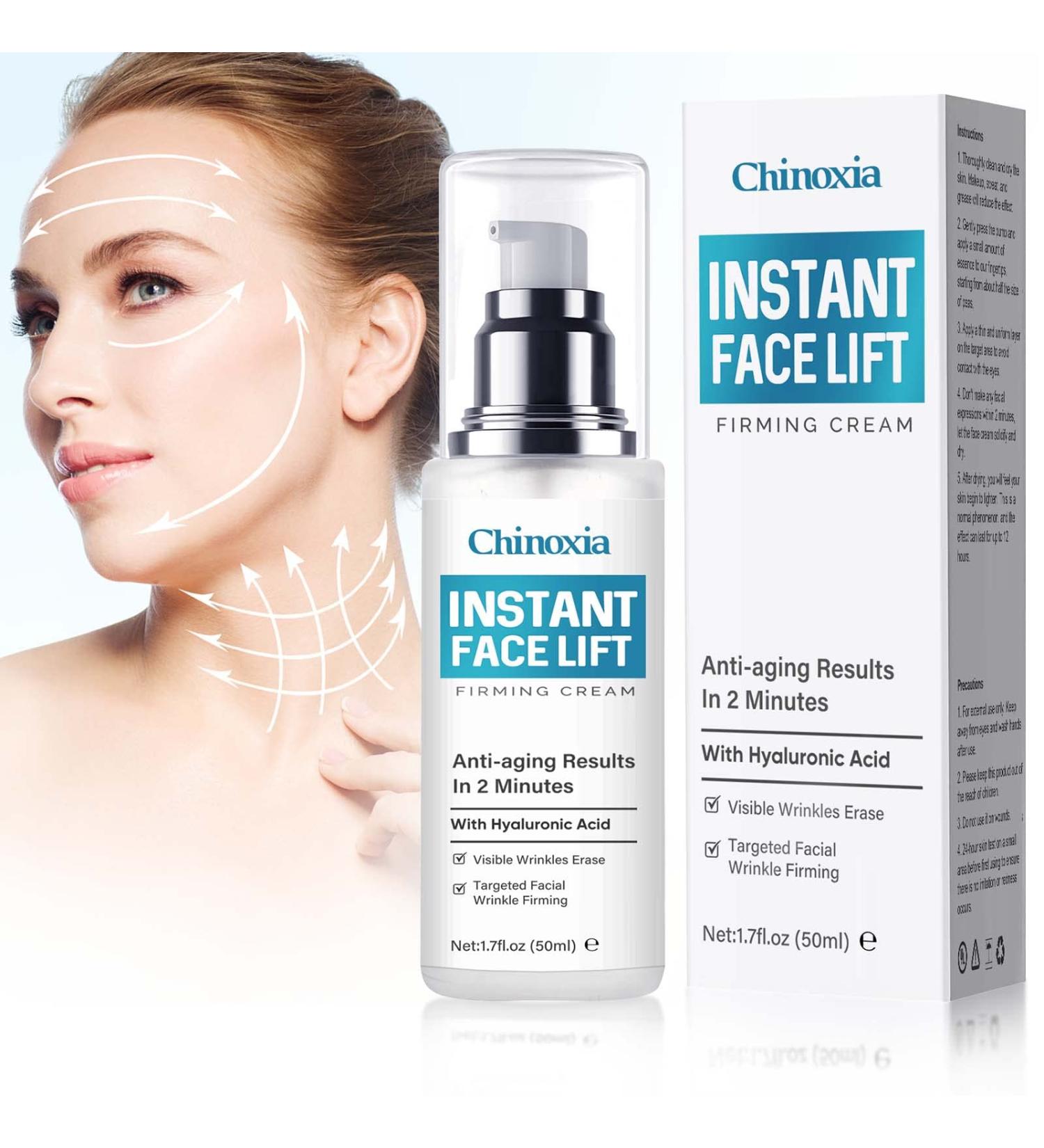 Chinoxia Instant Face Lift Cream - Anti-Aging Skin Tightening Serum - Buy Online on SooperMarket.com