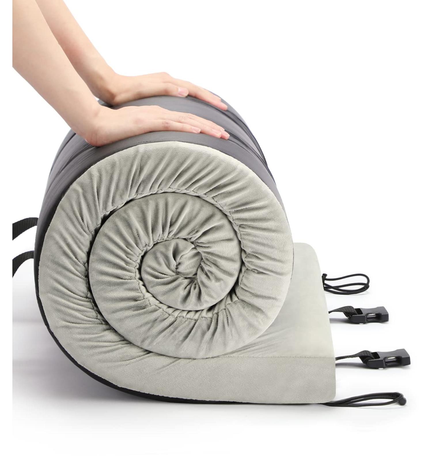 Willpo CertiPUR-US Foam Camping Mattress | Portable Roll Up Sleeping Pad for Travel Cot | Waterproof Cover & Travel Bag | Small Size 75 X 24 X 2 - Buy Online on SooperMarket.com