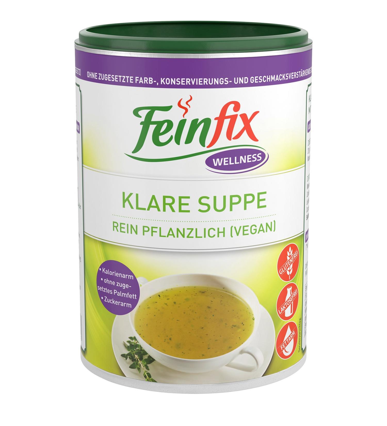 Fine-Fix Wellness Clear Soup 220g - Low Calorie Vegan Soup Powder | No Flavor Enhancers | Healthy Vegetable Broth for International Shipping - Buy Online on SooperMarket.com