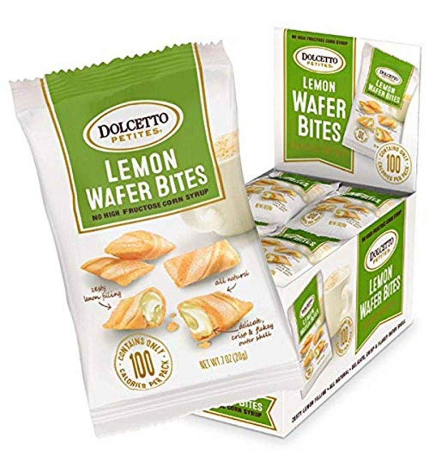 Dolcetto Lemon Wafer Bites, 0.70 Ounce (Pack of 24)