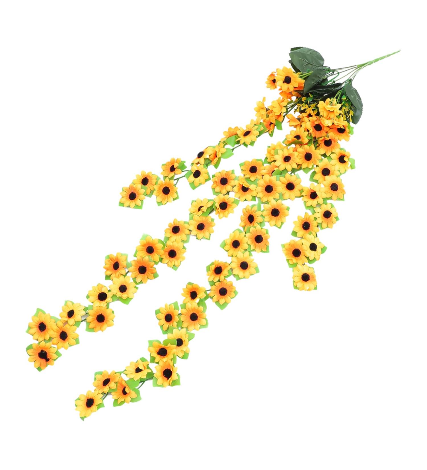 Zerodeko 5 Strings Simulation to Japan Home Decoration Simulated Sunflower Fake Sunflower Garland Sun Flowers Home Decor Sunflower Rattan Prop Fall Wedding Decor Silk Flower Vine Plant Orangex5pcs 94x16cmx5pcs - Buy Online on SooperMarket.com
