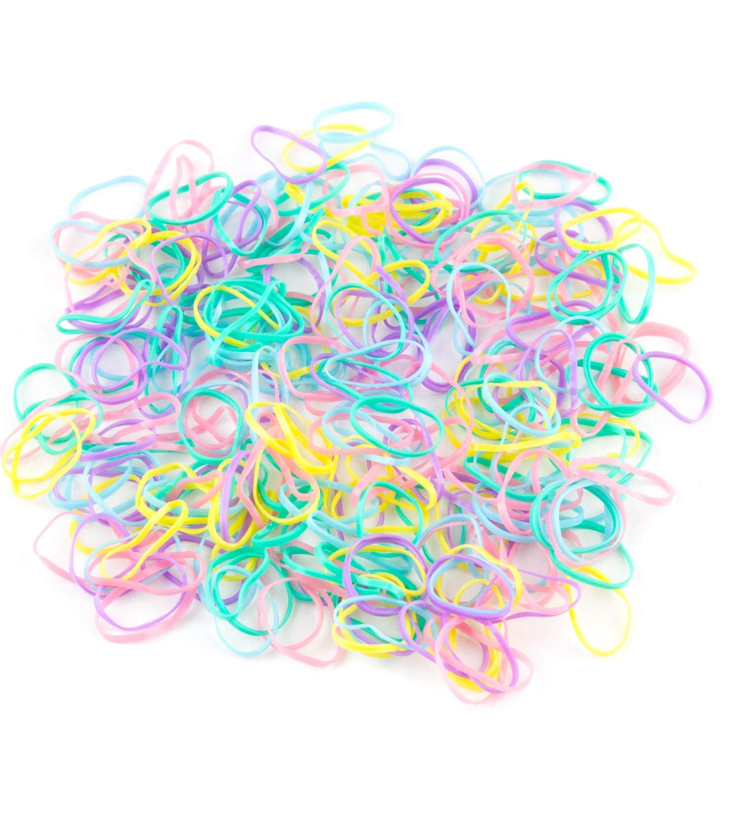 Mytoptrendz Pastel Mix Small Tiny Mini Elastics Hair Tie Ultra Elastic Rubber Bands - Buy Online on SooperMarket.com