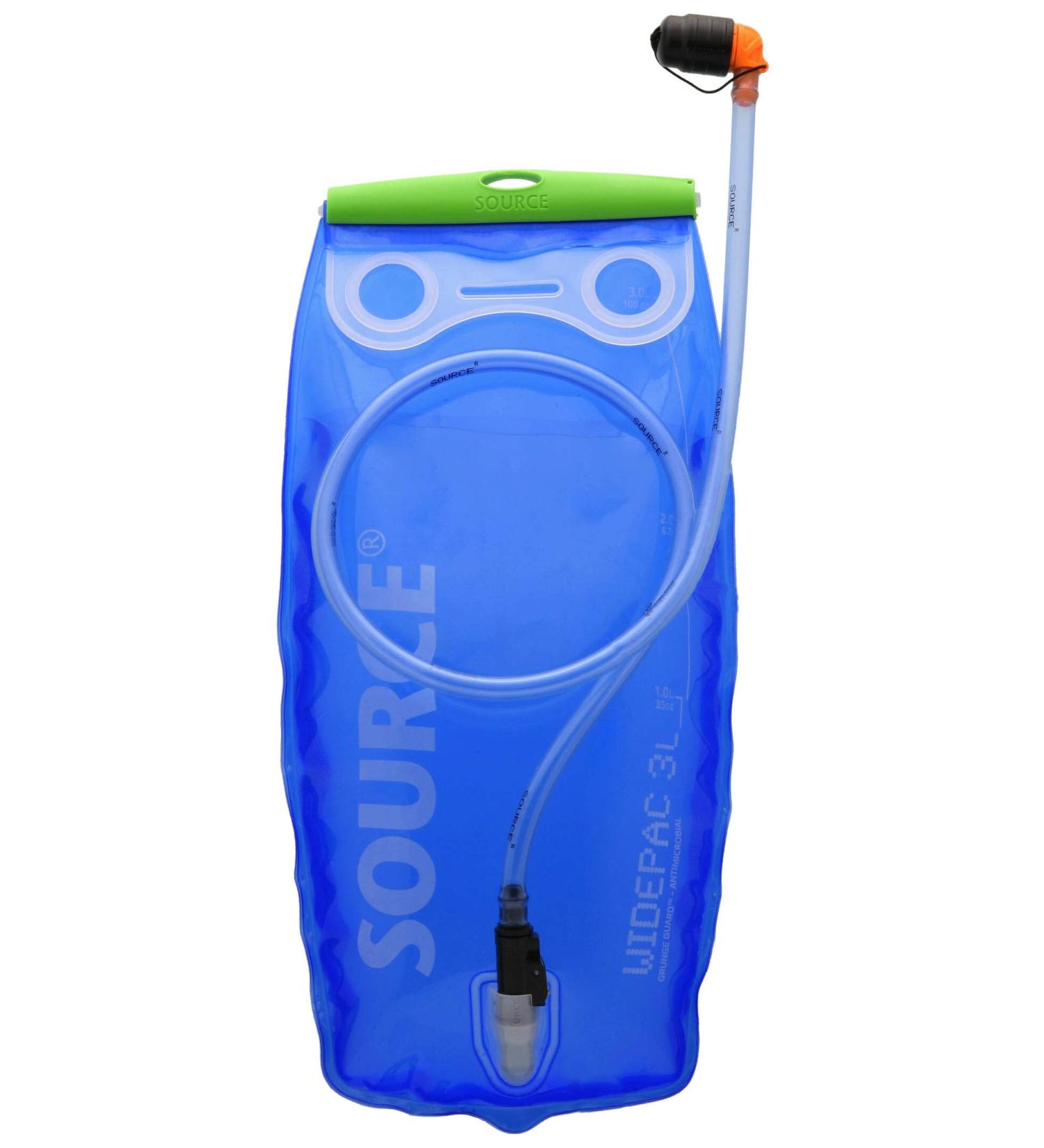 Source Water Container Widepac Transparent/Blue 3 Liter Single