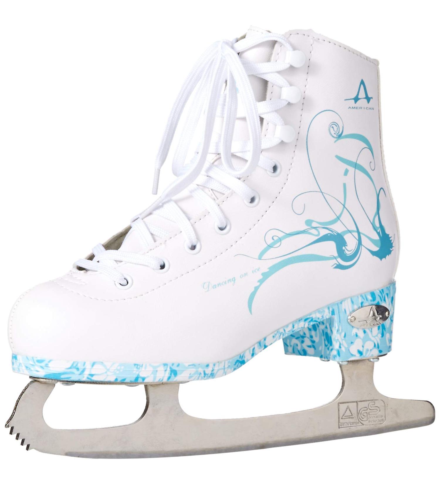 American Athletic Shoe Women's Sumilon Lined Figure Skates - Turquoise Outsole (Size 6) - Buy Online on SooperMarket.com
