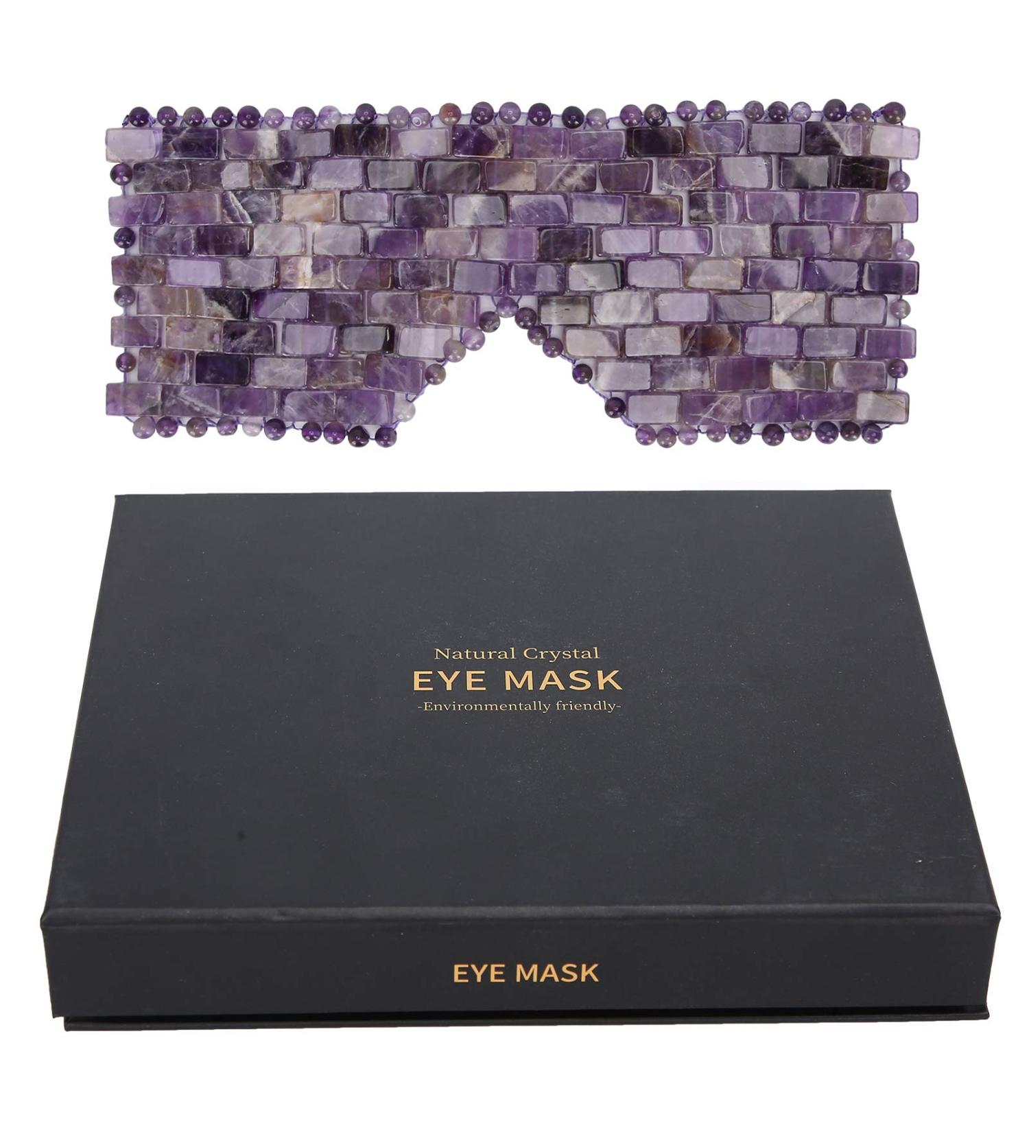 Amethyst Jadestone Eye Relax Mask - Natural Face Massager for Dark Circle Reduction - Buy Online on SooperMarket.com