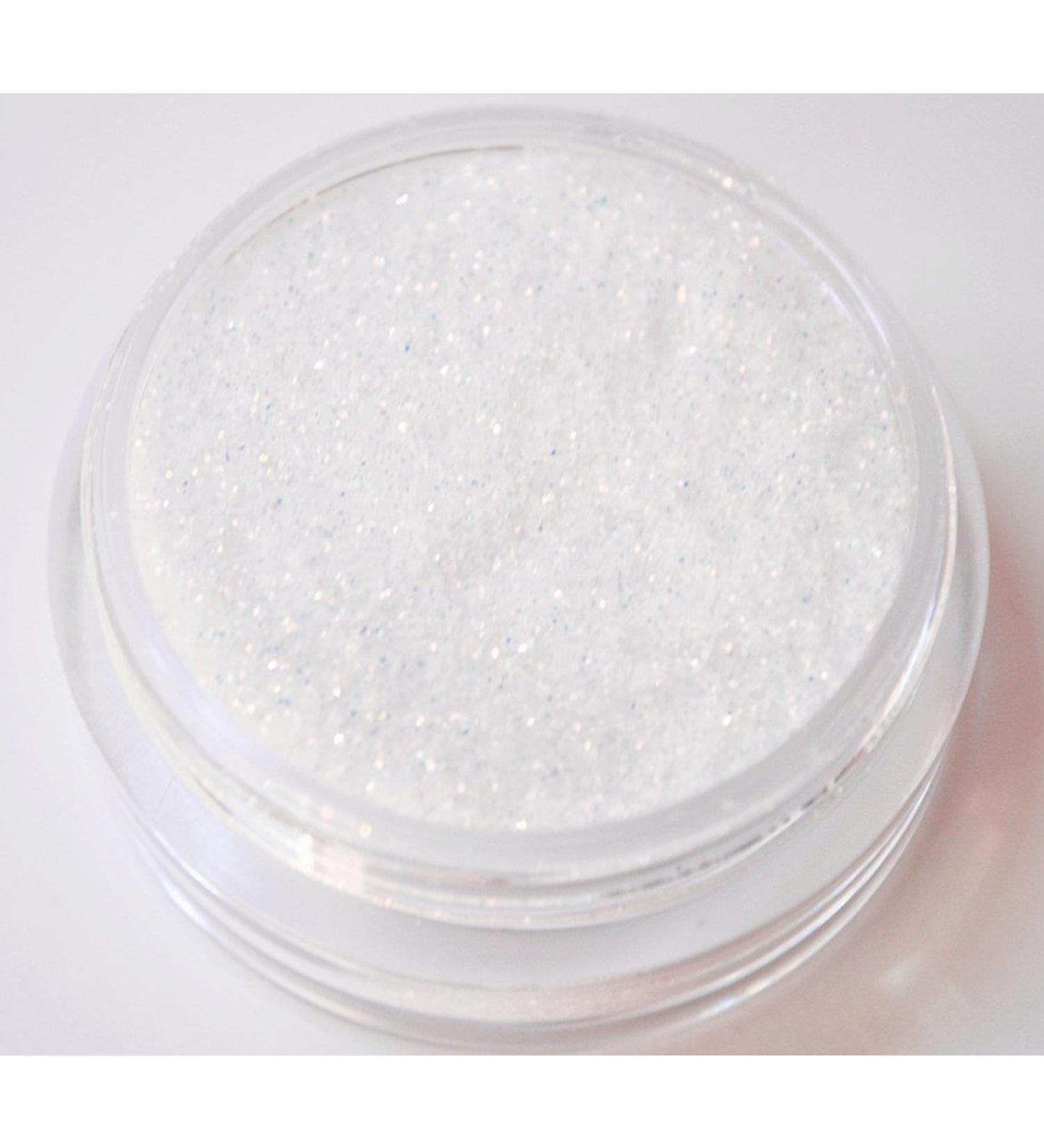 KM-Nails Glitter white multi XXL Studio size 0.2mm fine 10ml