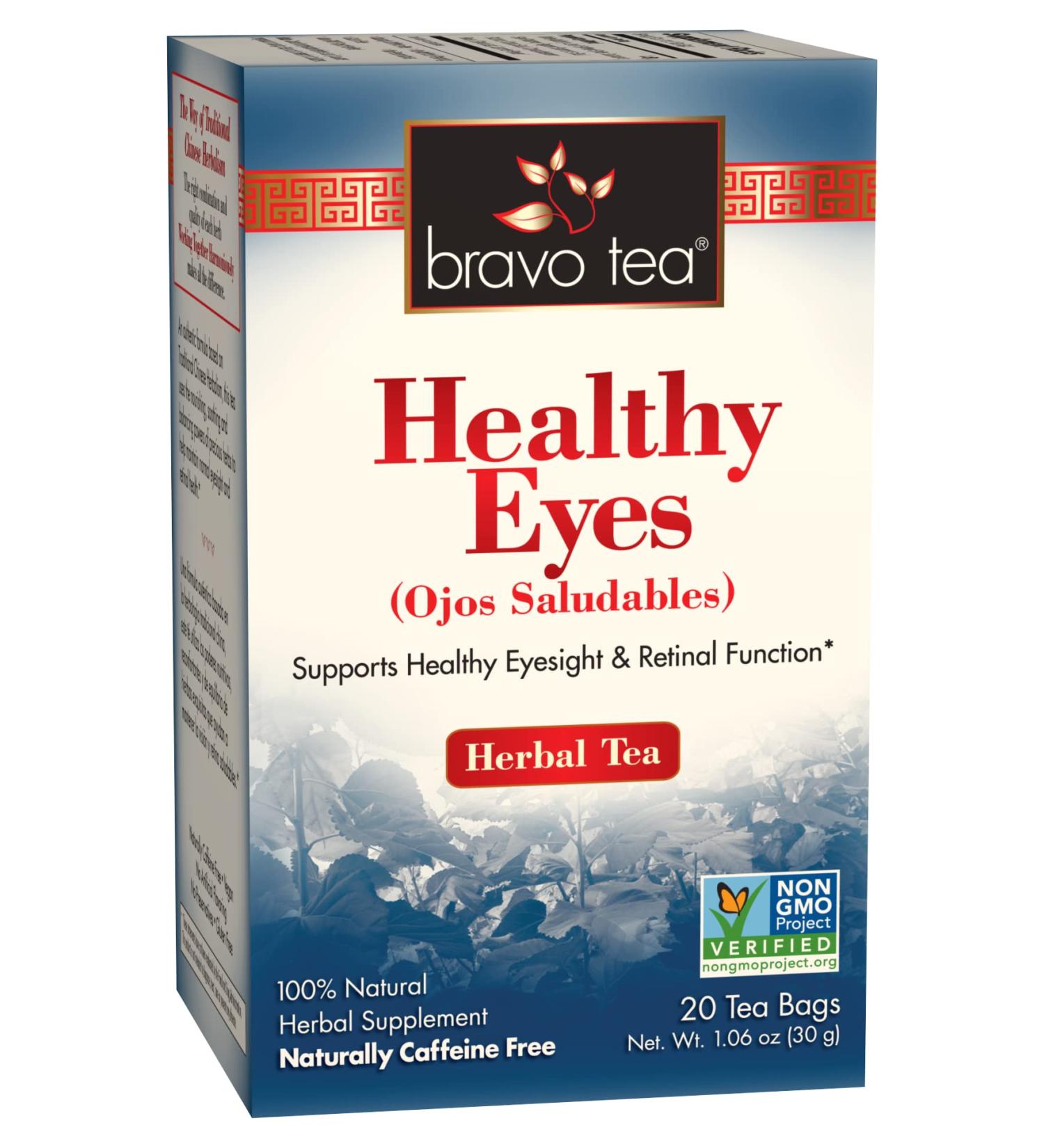Bravo Tea Healthy Eyes - Caffeine Free Herbal Tea | 20 Tea Bags - Buy Online on SooperMarket.com