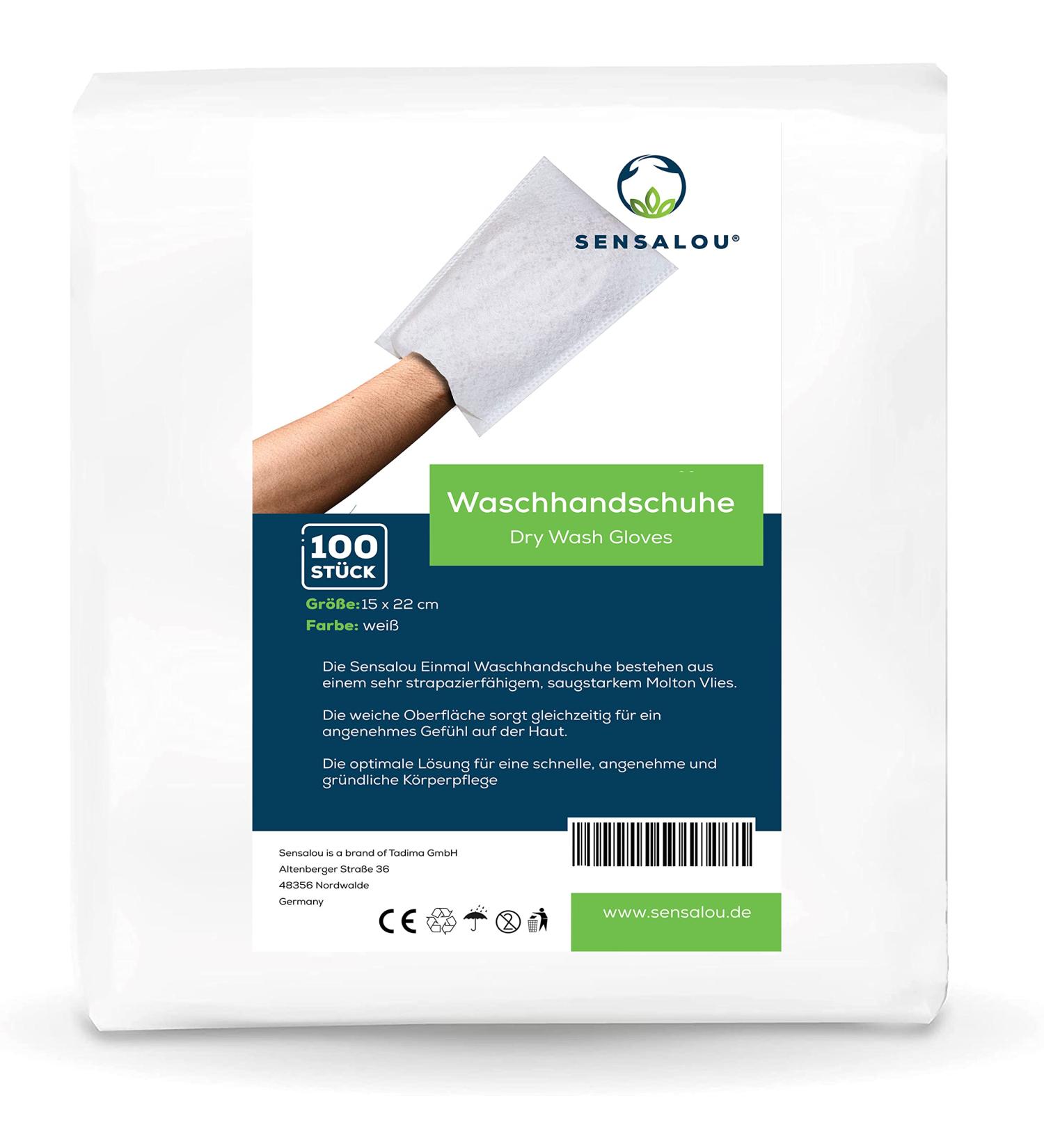 Sensalou Disposable Washcloth Wash Mitt - 100 Soft Washcloths for Adults & Children | Ideal for Travel & Convenience - Buy Online on SooperMarket.com