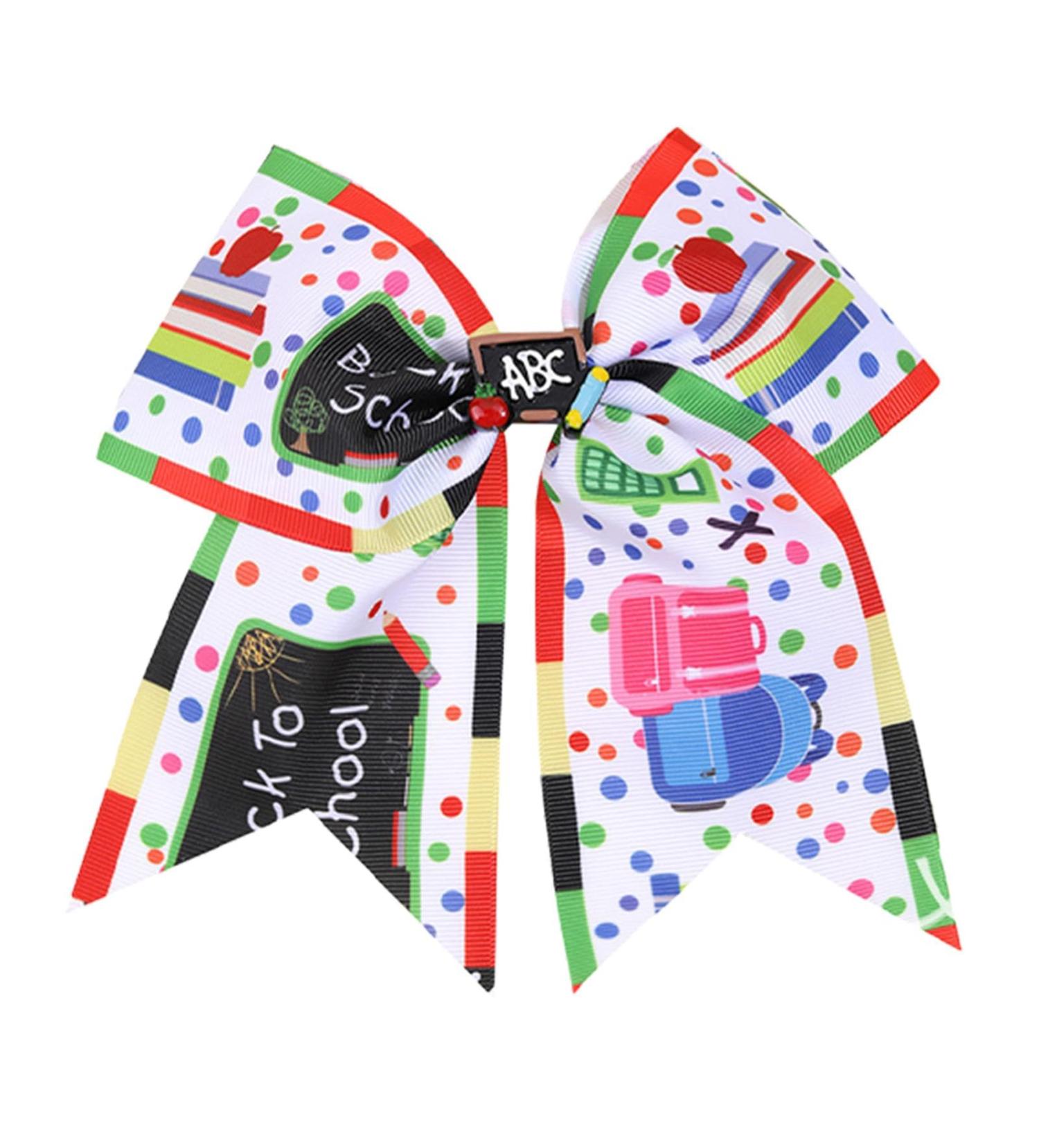 Toseky Bow Hair Clips for Girls - Cartoon Back to School Hair Barrettes Chic Hair Accessories Portable Barrettes for Students - Buy Online on SooperMarket.com