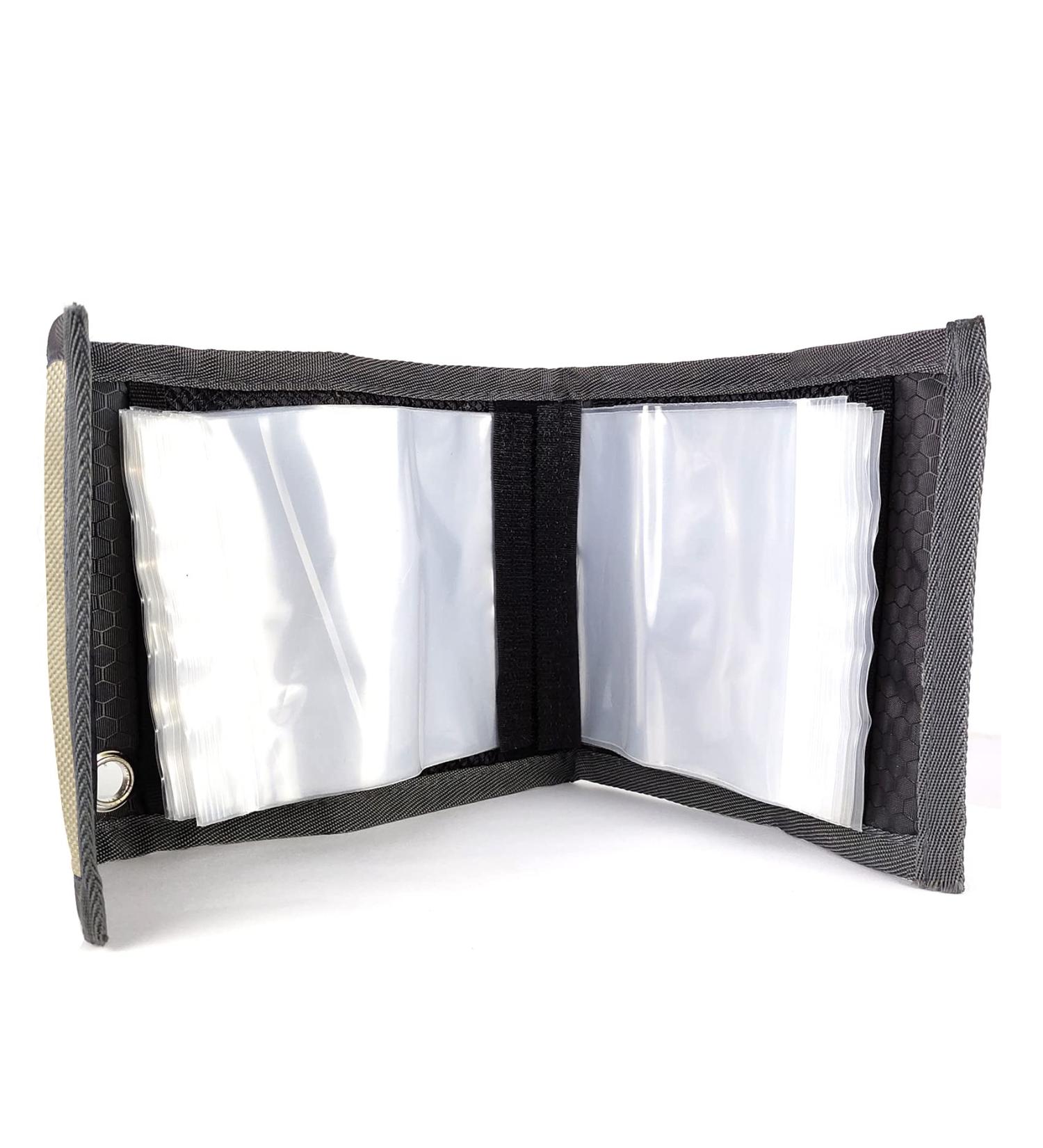 Aventik 10-Pocket Fly Fishing Leader Tippet Line Wallet - Grey | Tippet Storage Case for Carp and Catfish Rigs - Buy Online on SooperMarket.com