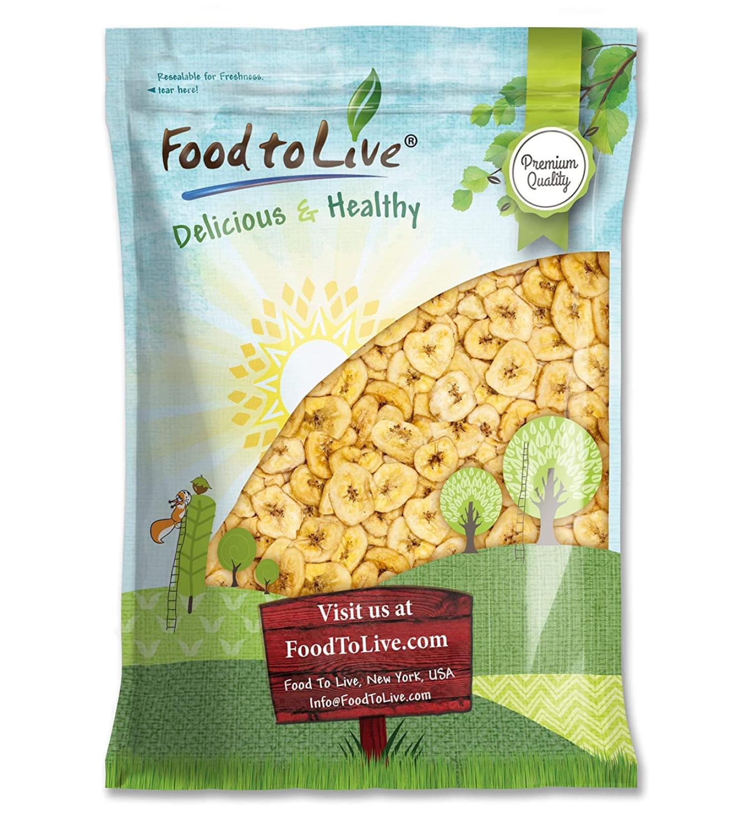 Non-GMO Banana Chips 3 lbs - Sweetened, Unsulfured, Kosher, Vegan - Crisp & Tasty Snack - Buy Online on SooperMarket.com