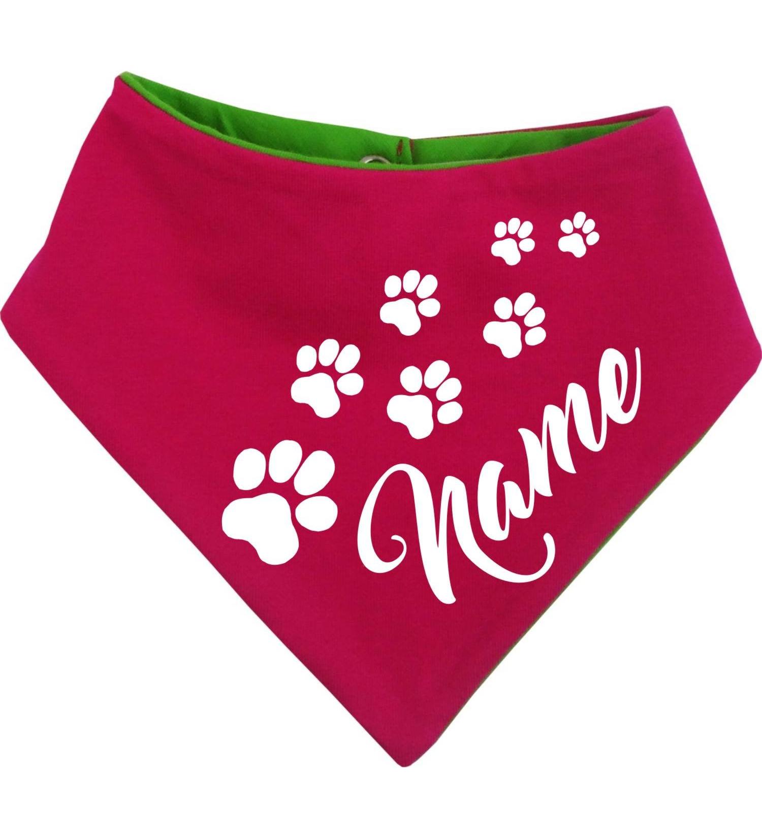 Custom Both-Sided Multicolor Dog Turning Cloth - Pink Lime | Size 1 (Neck 27-30 cm) - Perfect for Your Pet! - Buy Online on SooperMarket.com