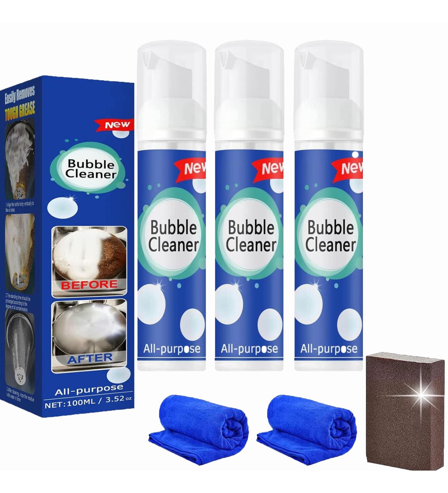 All-Purpose Rinse-Free Cleaning Spray Bubble Cleaner Bubble Cleaner Foam Spray Bubble Cleaner Foam (100ml*3) - Buy Online on SooperMarket.com