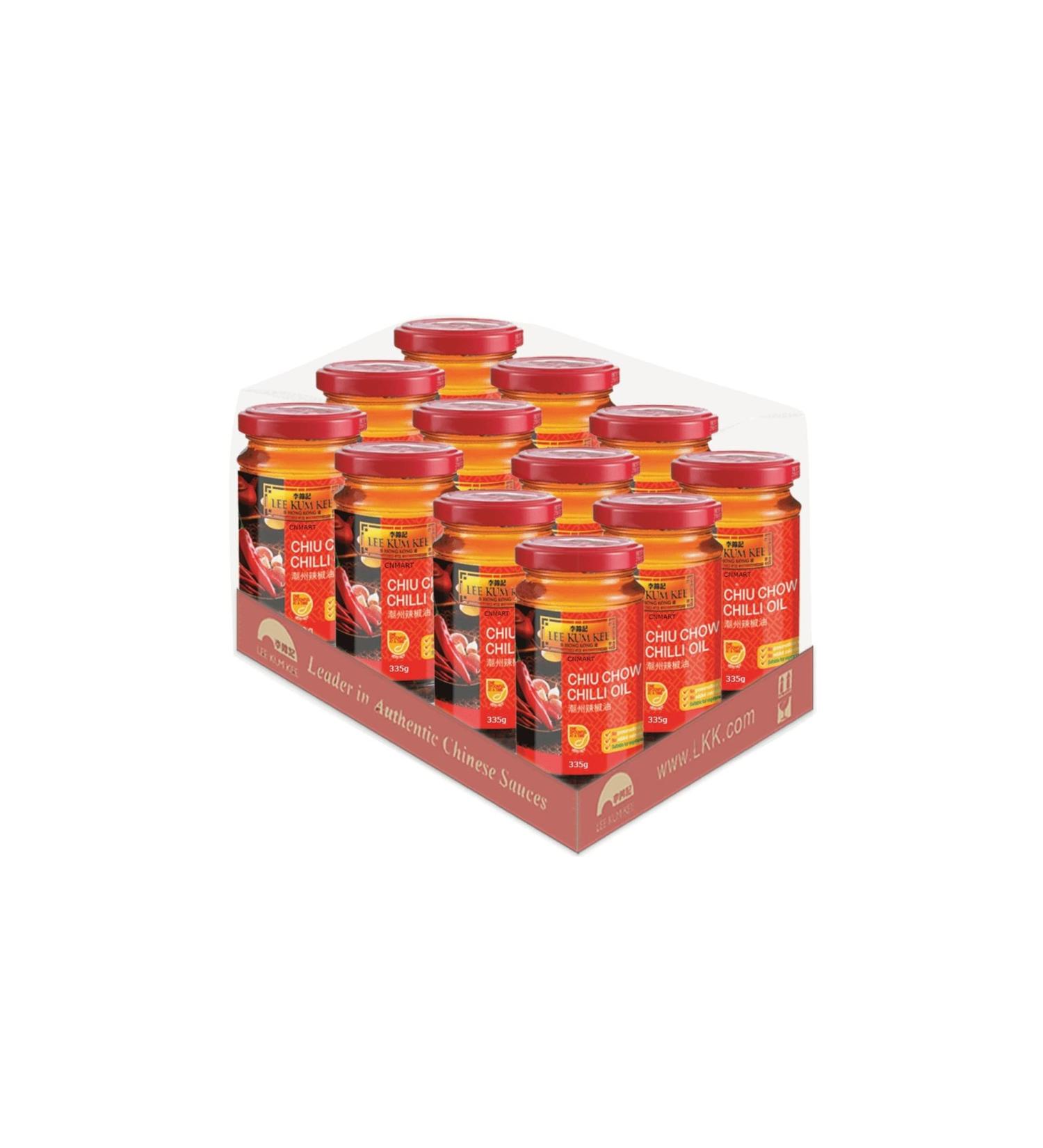 Lee Kum Kee Chiu Chow Chilli Oil Sauce 355g (12-Jar Mega Pack) by CNMART - Buy Online on SooperMarket.com