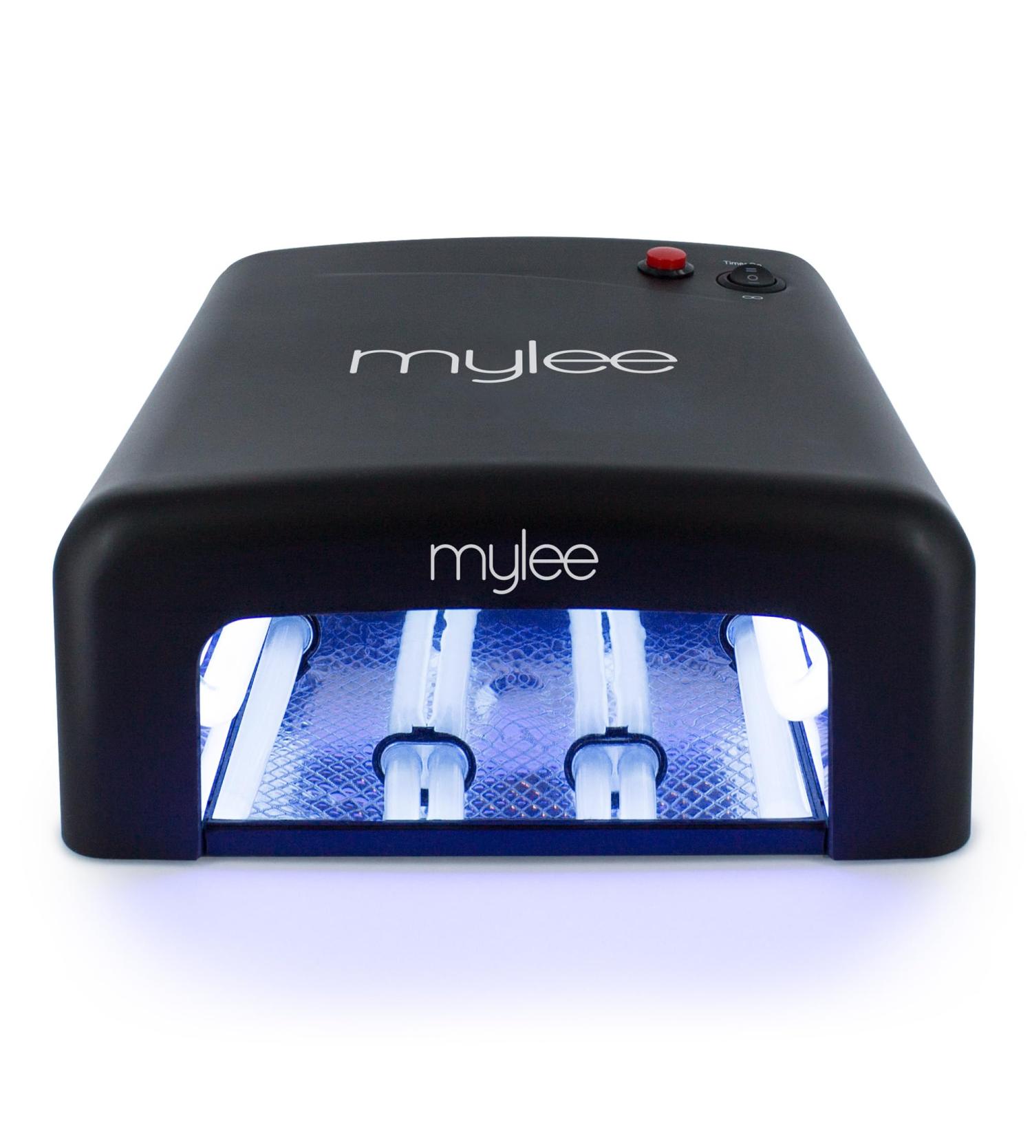 MYLEE UV Gel Nail Curing Lamp 36 Watt Fast Drying Gel Polish Manicure & Pedicure Removable Tray 120-Second Preset Timer 4 x 9W UV Bulbs (Included) UK Plug (Black) - Buy Online on SooperMarket.com