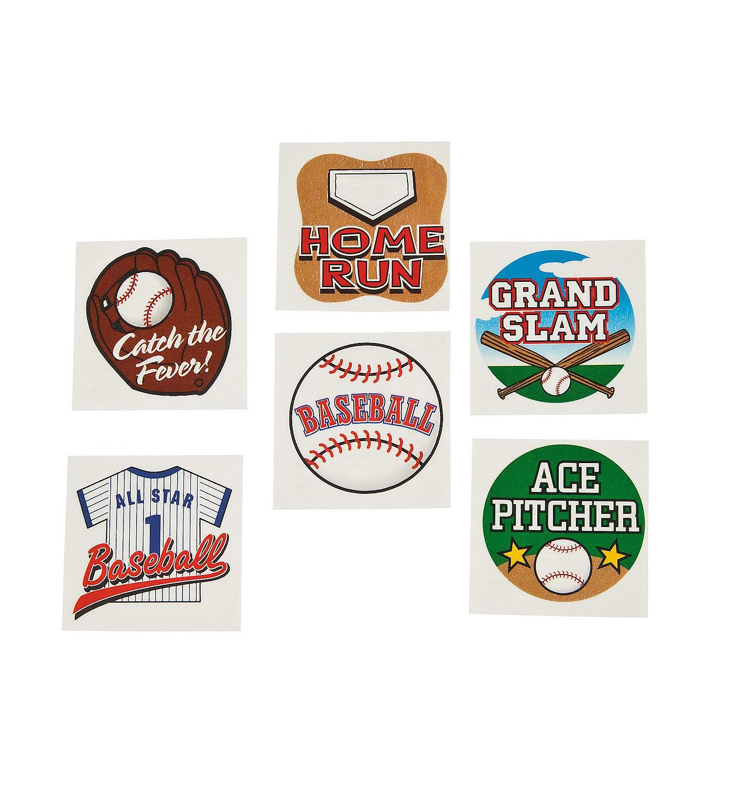 BASEBALL TATTOOS (6DZ) - Apparel Accessories - 72 Pieces