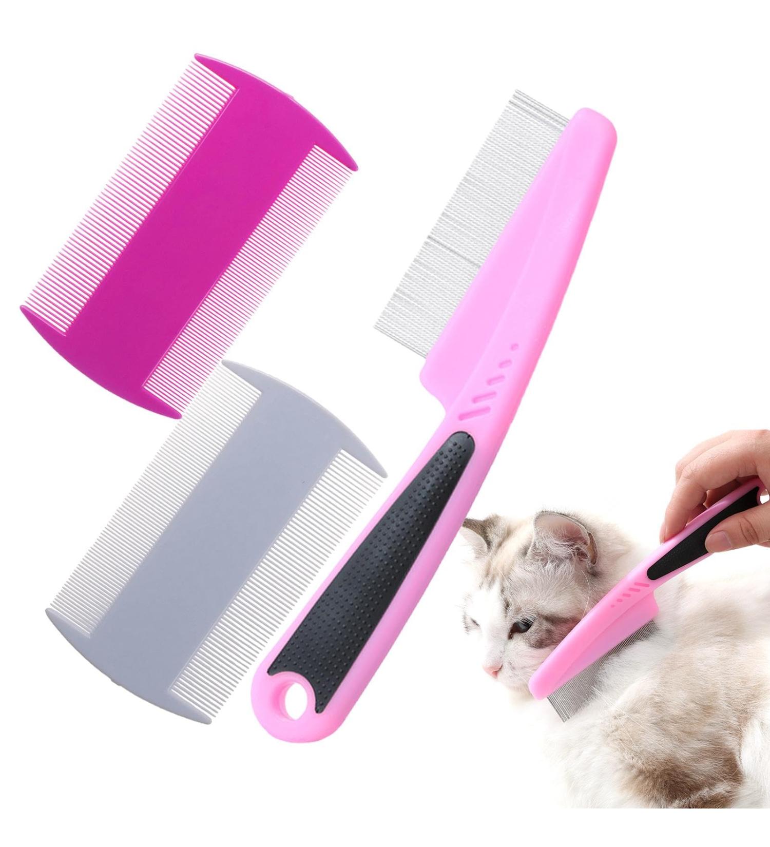 3 Pcs Dog Flea Comb Double-Sided Flea Comb Remove Float Hair Tear Marks Tick Removal Tool Double-Sided Flea Comb for Cat Dog - Buy Online on SooperMarket.com