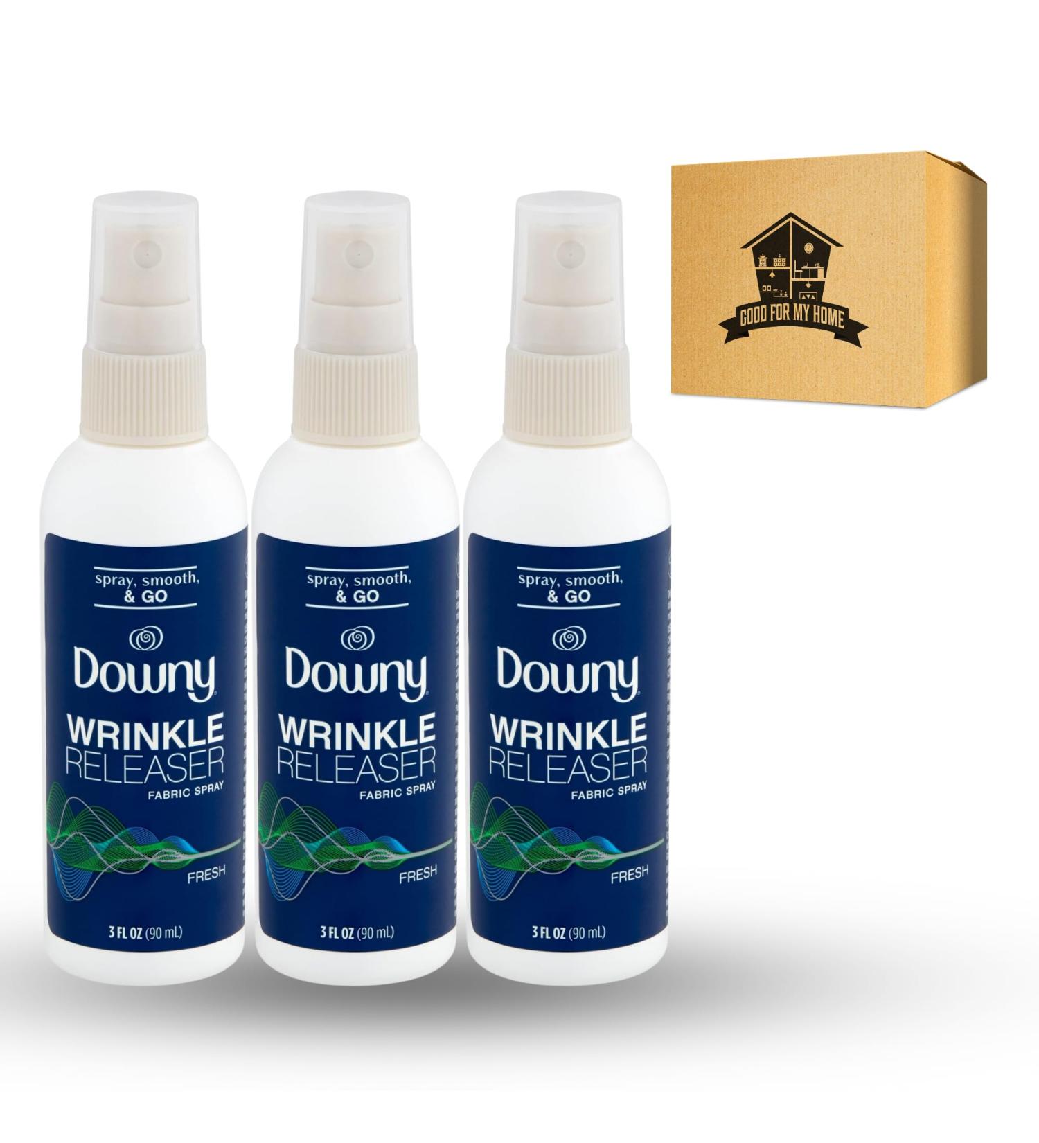 Wrinkle Release Spray Bundle | Travel Size Downy Wrinkle Releaser Spray | Essential Fabric Softener | Wrinkle Free Spray - Good For My Home - Buy Online on SooperMarket.com