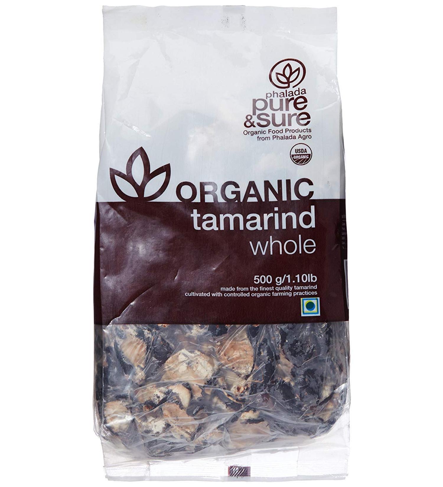Pure & Sure Organic Whole Tamarind 500GM X 2
