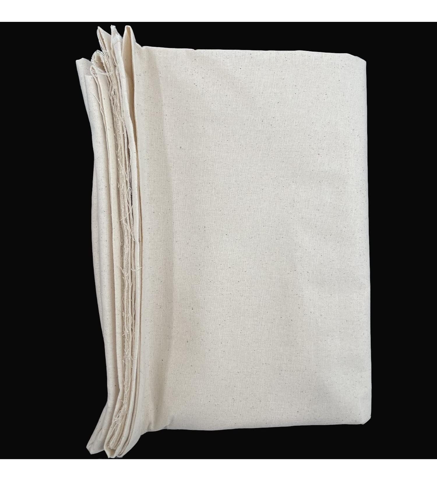 HOTGODEN 100% Cotton Muslin Fabric | 63x 2 Yards Unbleached Material for Sewing & Apparel - Buy Online on SooperMarket.com