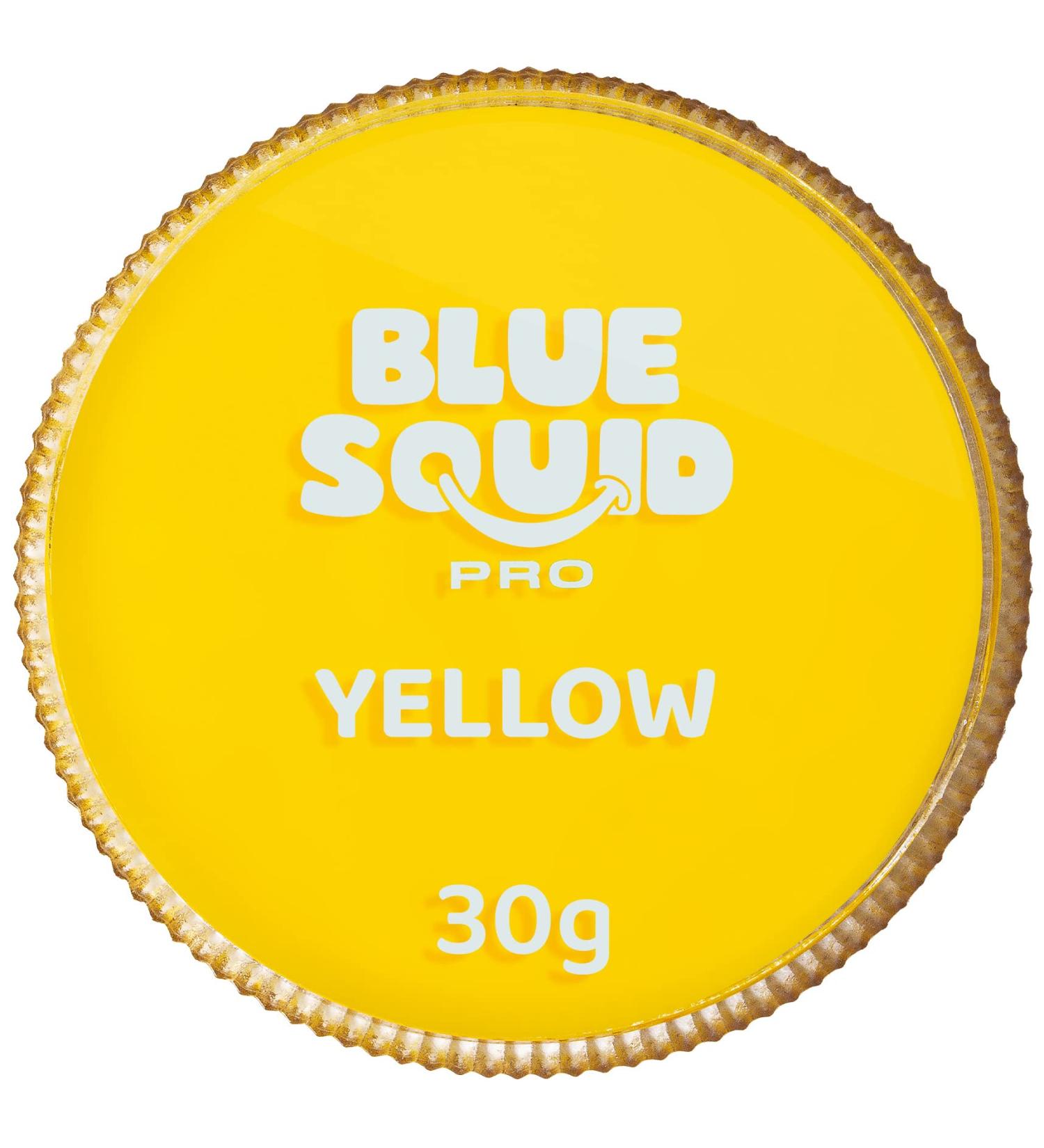 Blue Squid PRO Face Paint - Classic Yellow 30gm - Professional Water Activated Face & Body Paint for Halloween & SFX - Buy Online on SooperMarket.com