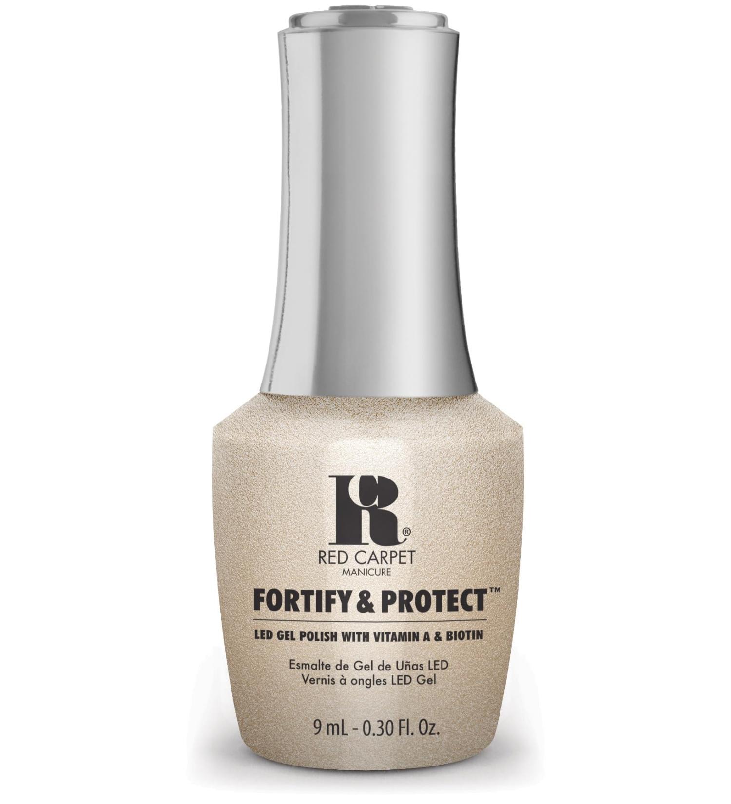 Red Carpet Manicure Fortify & Protect Pearl Shimmer Gel Polish for Strong Healthy Nails - Infused with Vitamin A & Biotin - (Less Is More) Led Nail Gel Color 0.3 Fl Oz - Buy Online on SooperMarket.com