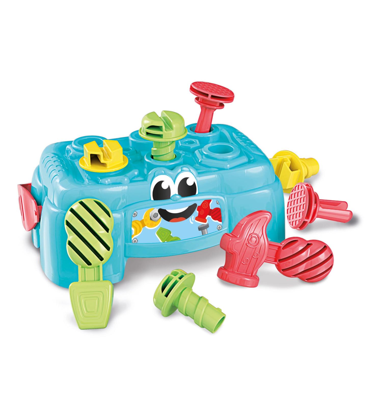 Clementoni 17042 Baby Workbench | Eco-Friendly Development Toys for Toddlers | Motor Skills Tool Box with Hammer & Screwdrivers | Ages 10 Months+ - Buy Online on SooperMarket.com