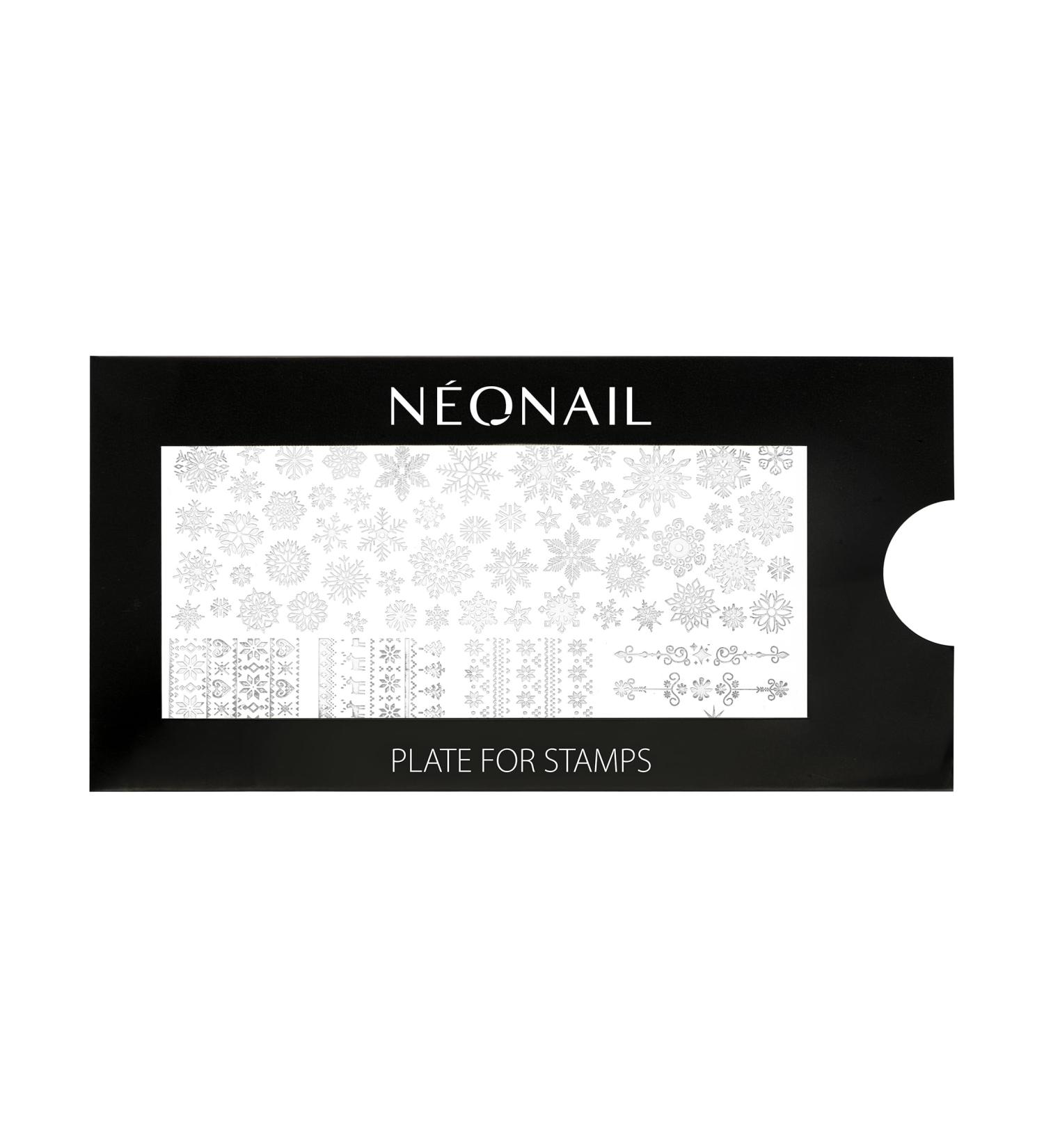 Neonail Stamping Plate 17 | Perfect Stencil & Nail Art Design | French Nails Stamp | Nail Art Schablone for Creative Nail Designs - Buy Online on SooperMarket.com