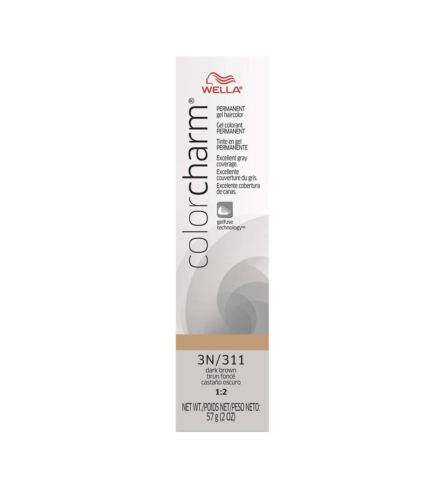 Wella ColorCharm Permanent Gel Haircolor 3N Dark Brown - Gray Coverage with Gelfuse Technology - Buy Online on SooperMarket.com