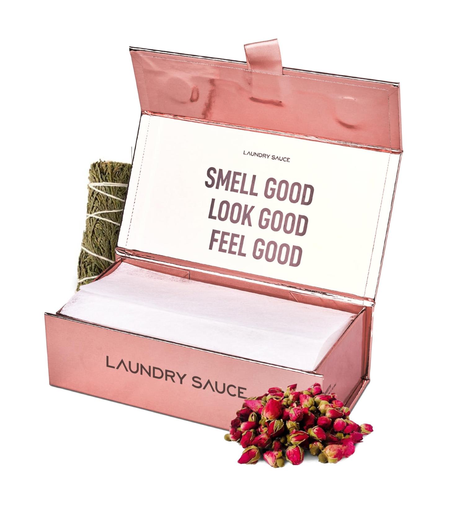 Buy Laundry Sauce Egyptian Rose Dryer Sheets – Eco-Friendly Fabric Softener for Fresh Laundry | Free International Shipping - Buy Online on SooperMarket.com