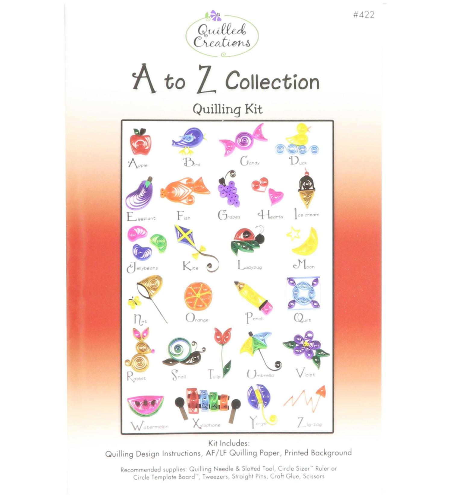 Quilled Creations Q422 A to Z Collection Quilling Kit