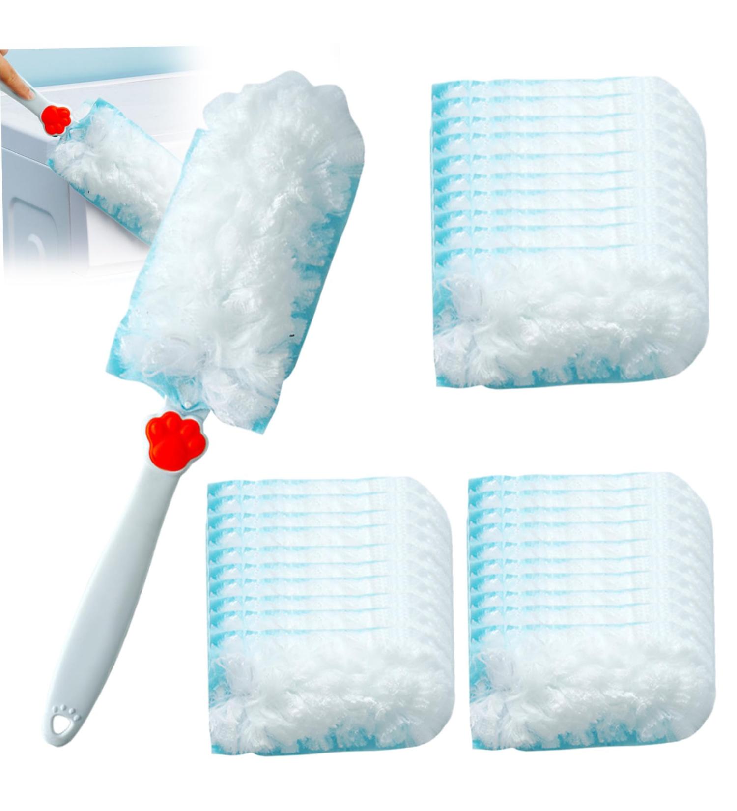 Electrostatic Duster with 30PCS Disposable Duster Refills Replacement Dusters for Cleaning 13.4x3.5 Dust Cleaner for Home Office Car Blinds Fans Furniture Cleaning Duster Dusters for Cleani - Buy Online on SooperMarket.com
