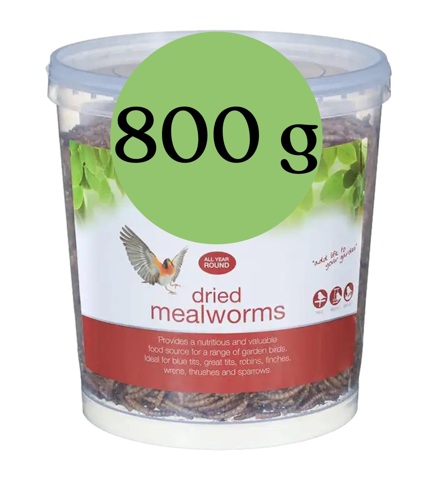 Blumixx Mealworms for Wild Birds & Small Animals - 800g Nutritious Dried Feed | Ideal Winter Bird Food & Pet Supplement - Buy Online on SooperMarket.com