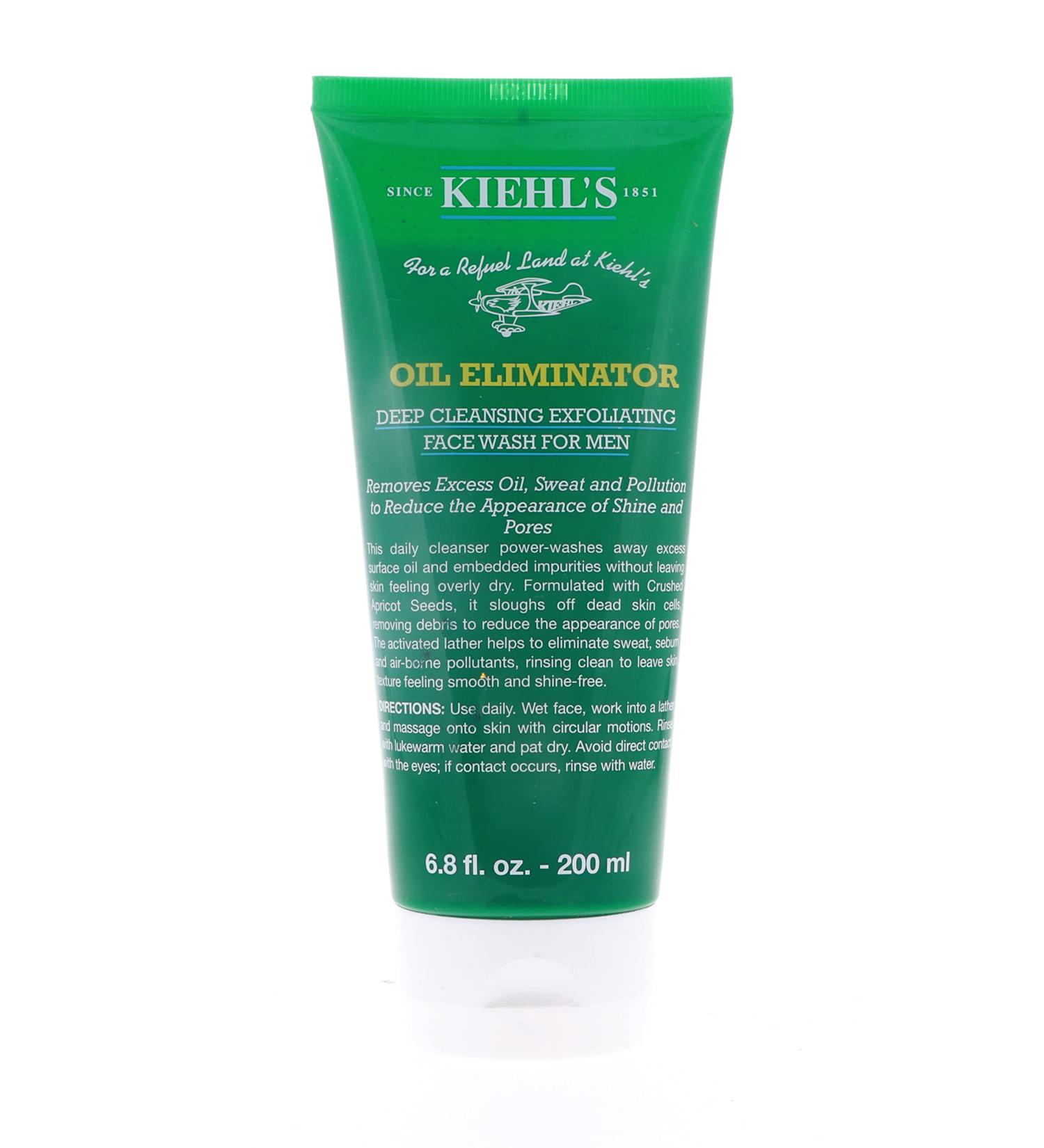 Kiehl's Men's Oil Eliminator Face Wash with Apricot - 6.8 Oz - Buy Online on SooperMarket.com
