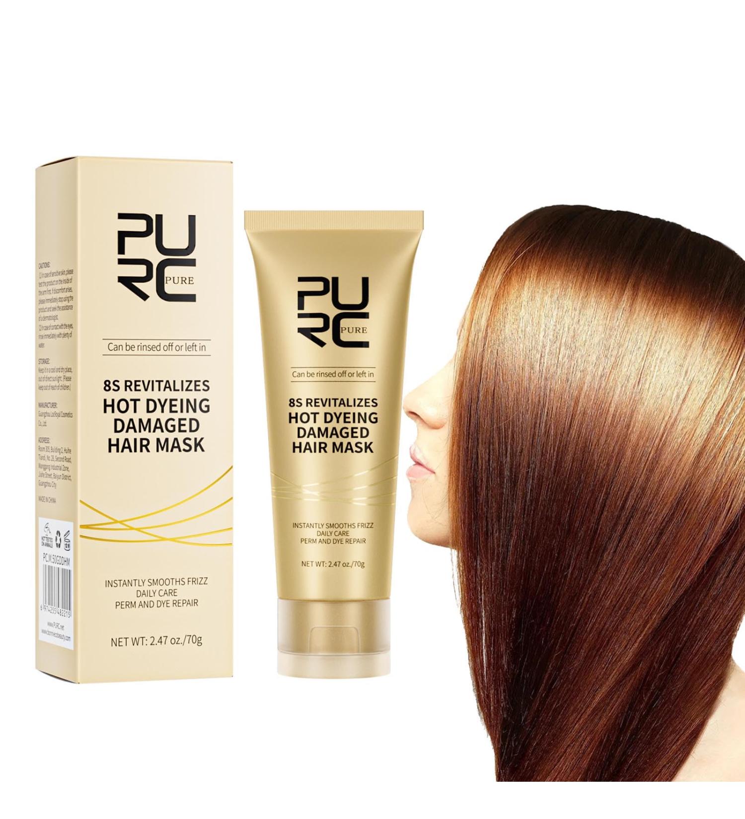 8 Seconds Revitalizing Hair Mask for Hot Dyed & Damaged Hair 8s Revitalizes Hot Dyeing Damaged Hair Mask Keratin Hair Treatment Mask Deep Conditioner 70ml - Buy Online on SooperMarket.com