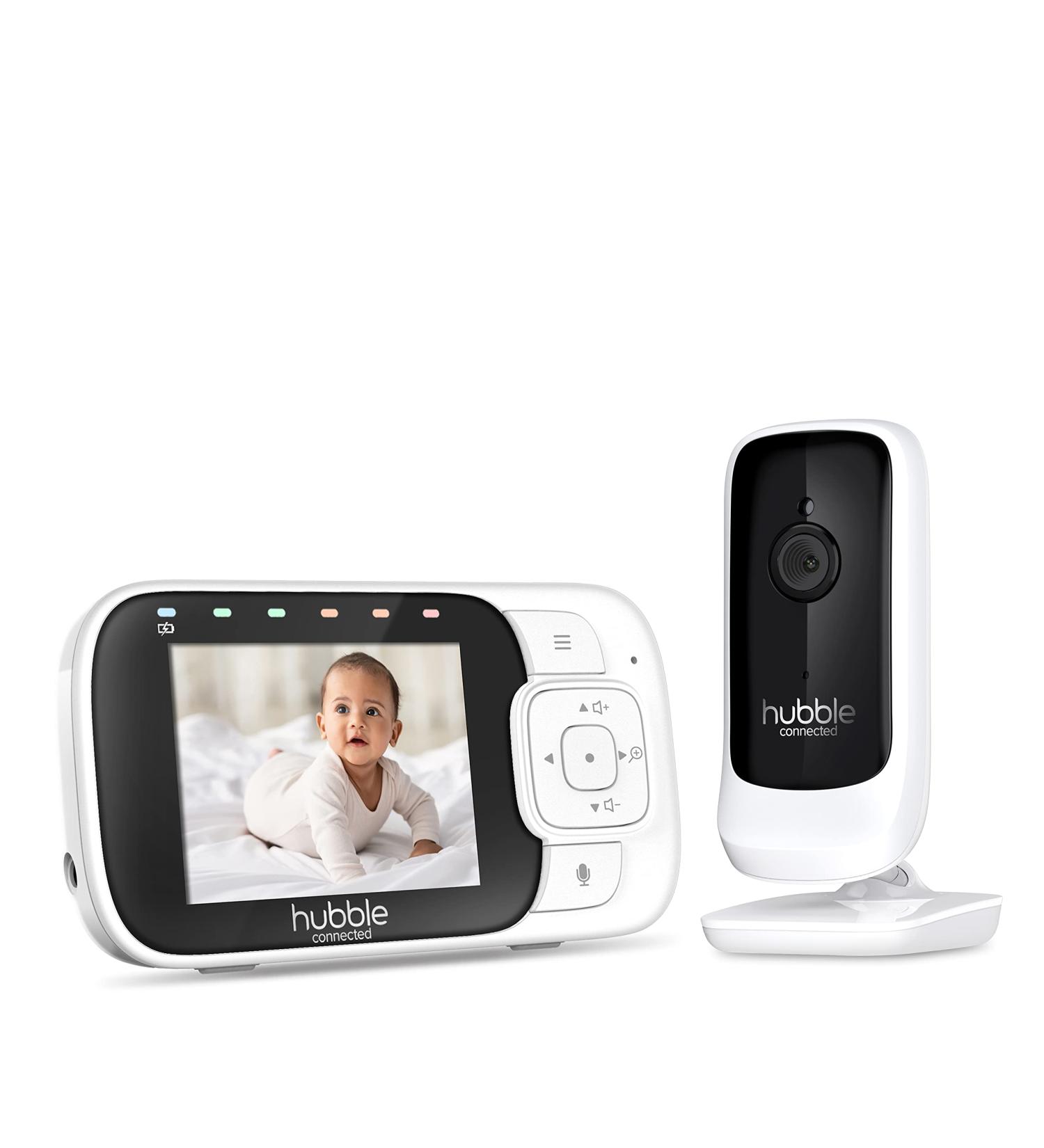 Hubble View+ 2.8 Baby Monitor with Camera | Pan Tilt Zoom | Night Vision | Room Temperature Monitor | 2-Way Talk | 1000ft Range | No Wifi | Sound Level Indicator - Buy Online on SooperMarket.com